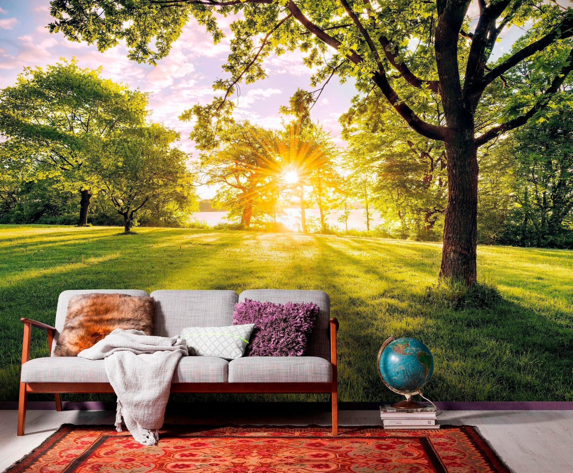 Komar Vliesbehang Digitale print vlies - Golden Moment - Afmeting 400 x 250 cm (1 stuk)