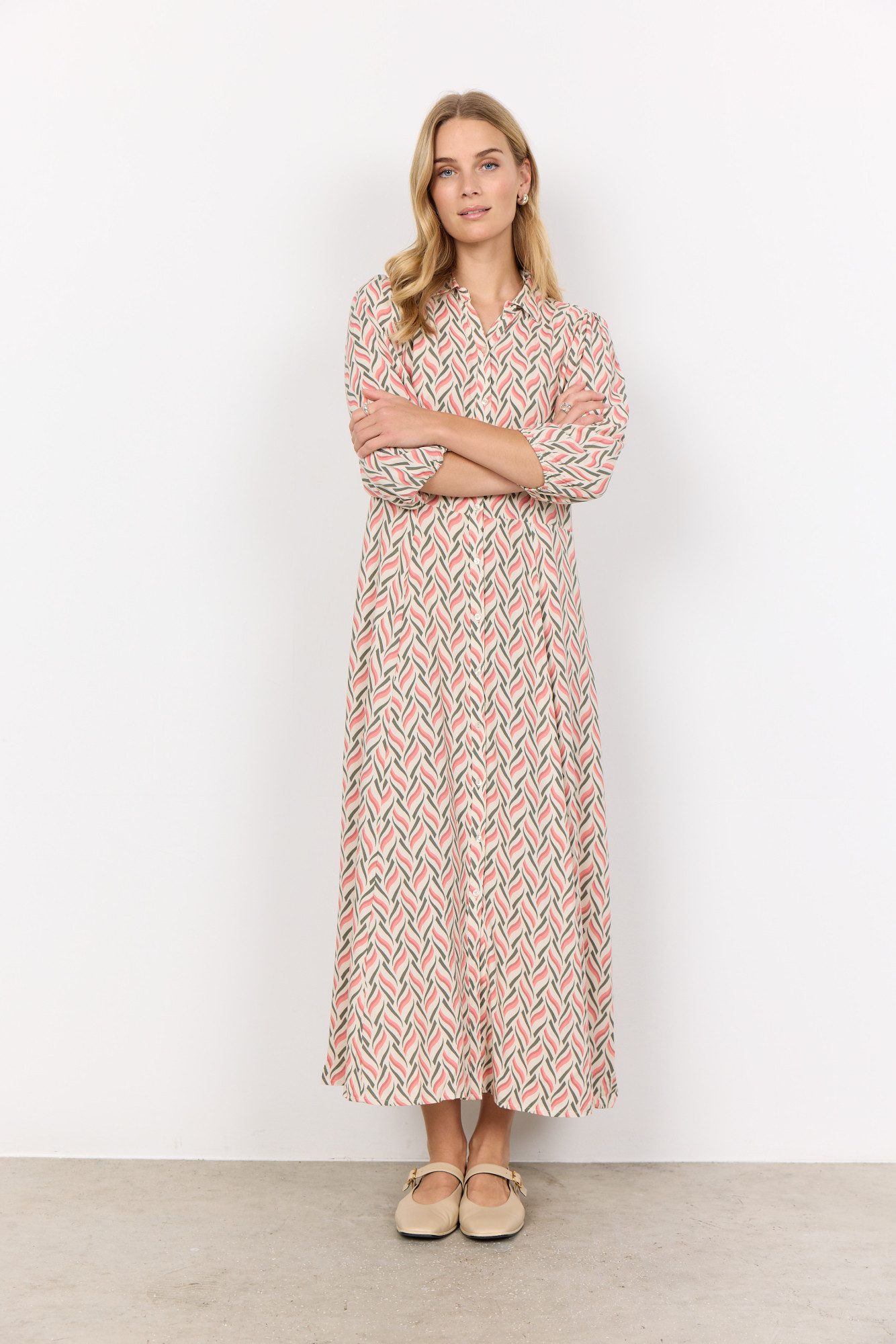 soyaconcept Jurk met overhemdkraag SC-PENNY 2