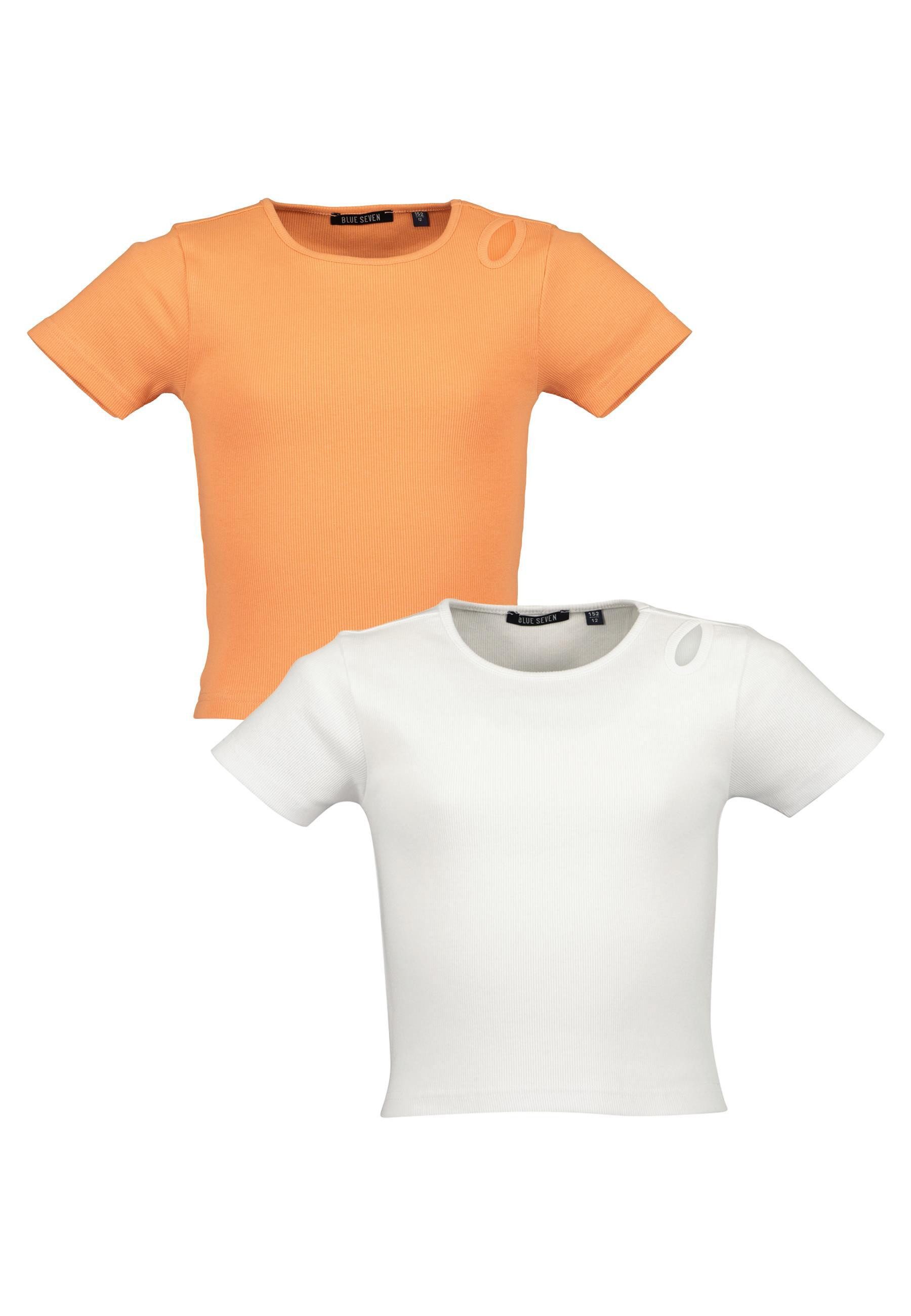 Blue Seven T-shirt Blue Seven tiener meisjes T-shirts 2-pack ronde hals (2-delig)