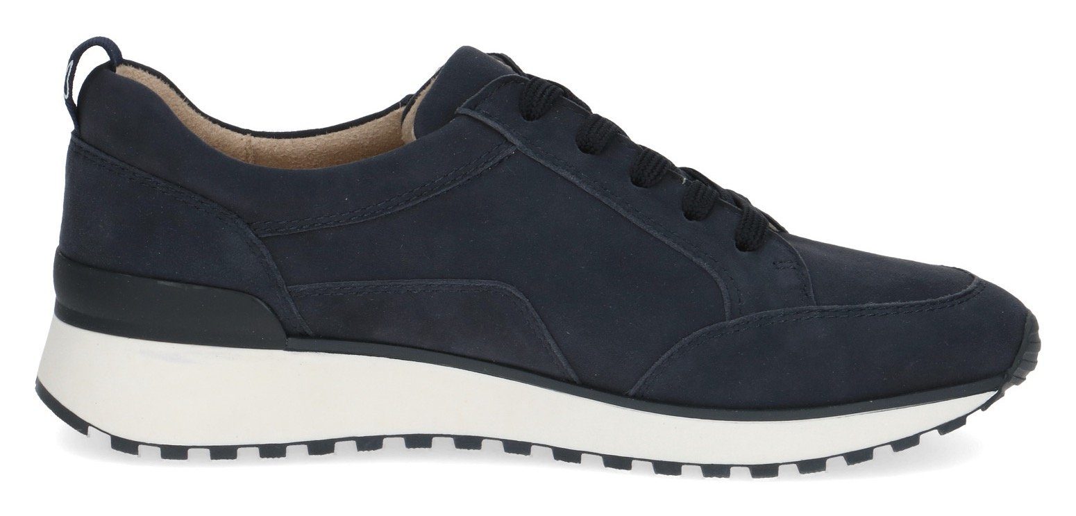 Caprice Sneakers met sleehak , vrijetijdsschoen, lage schoen, veterschoen in comfortwijdte g (= breed)