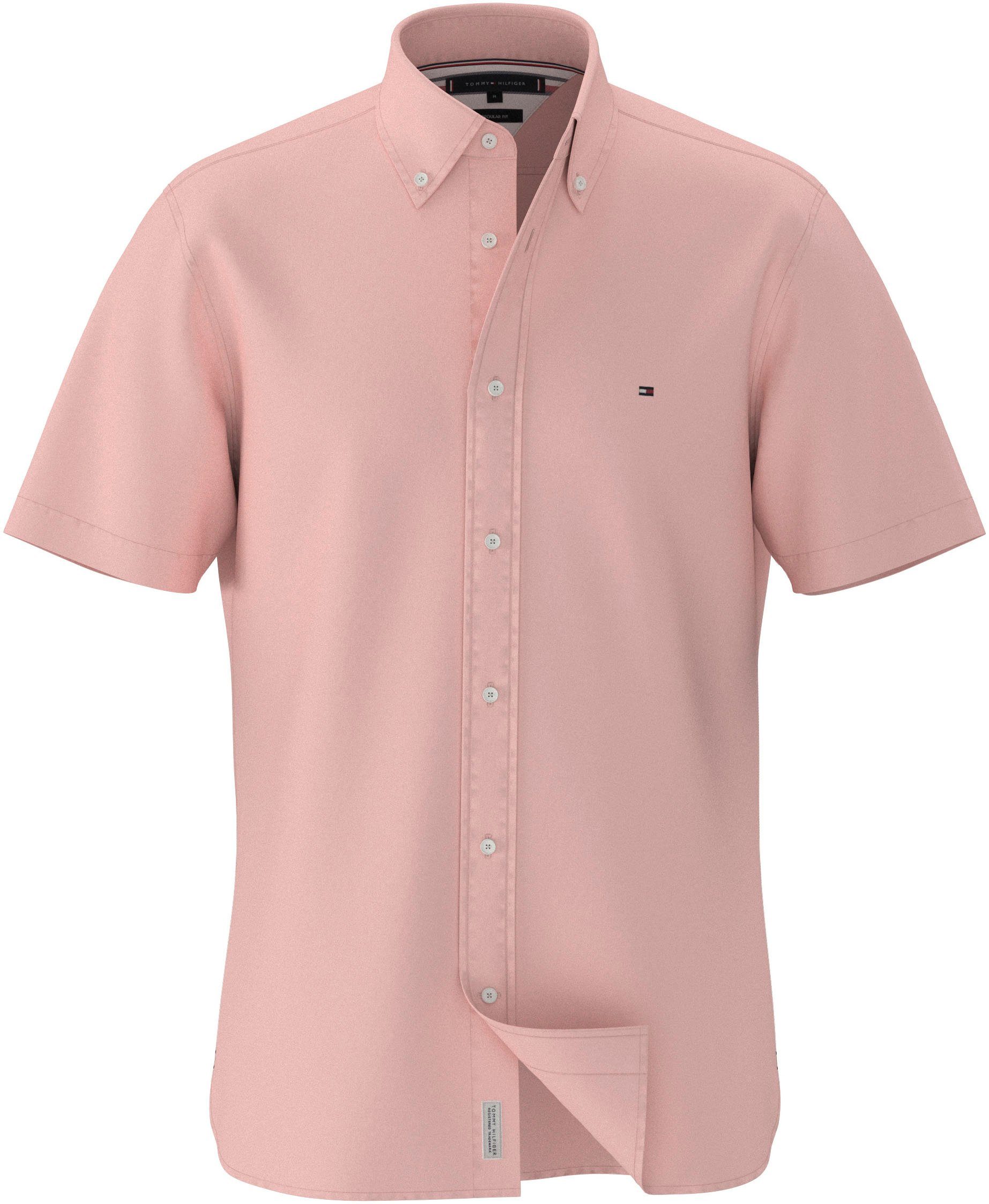 Tommy Hilfiger Overhemd met korte mouwen FLEX POPLIN RF SHIRT S S