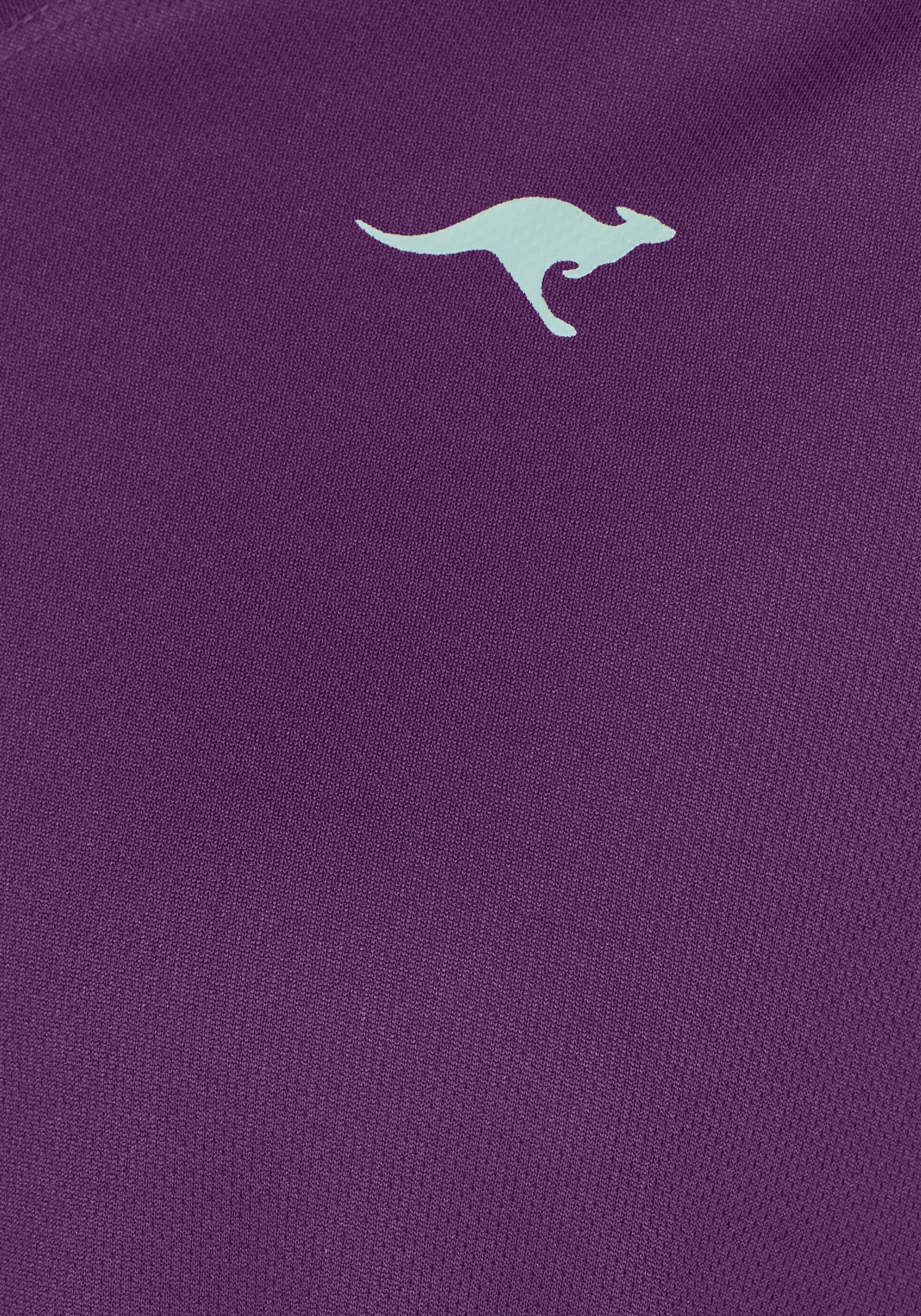 KangaROOS Functioneel shirt Korte mouwen, figuurvolgend, heupbedekkend, met V-hals