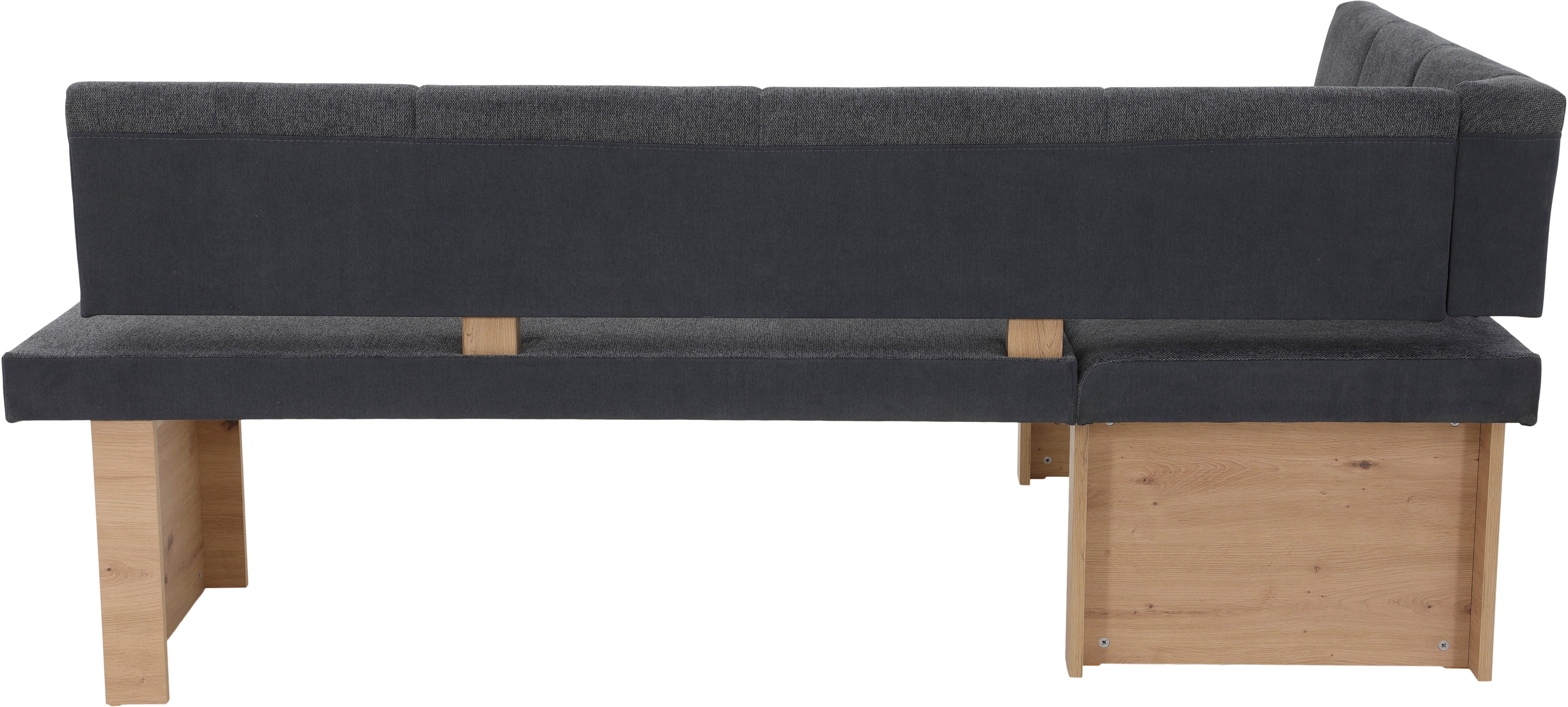 HELA Eethoek Oder Zuilentafel 138x80 cm, rechts-links monteerbaar, stoel 140 kg belastbaar (4-delig)