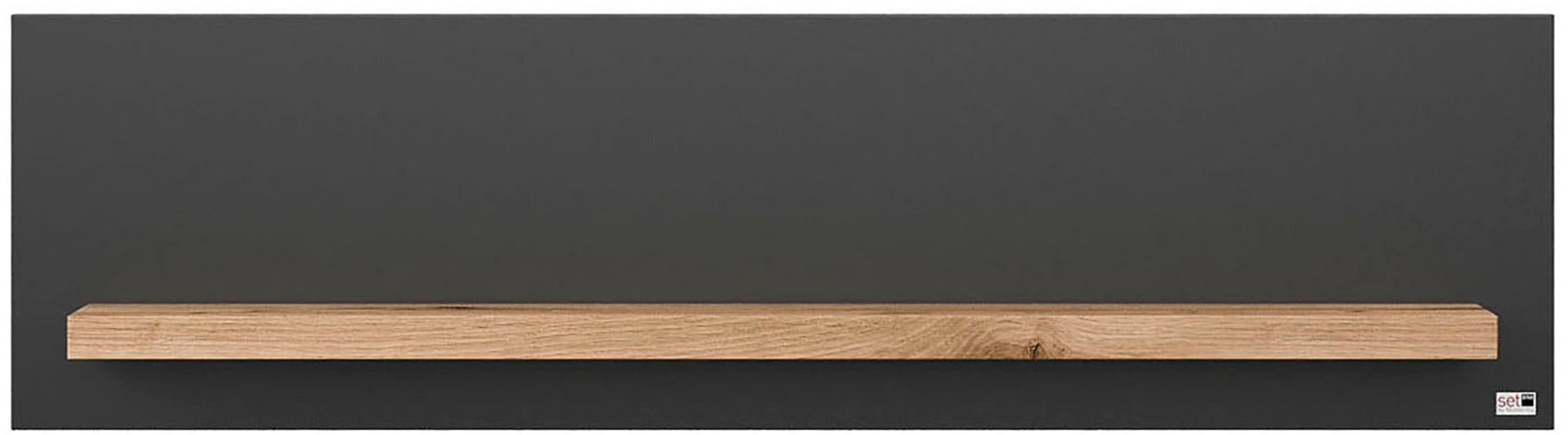 set one by Musterring Wandplank York in drie maten en kleuren, verlichting optioneel, 1 legplank