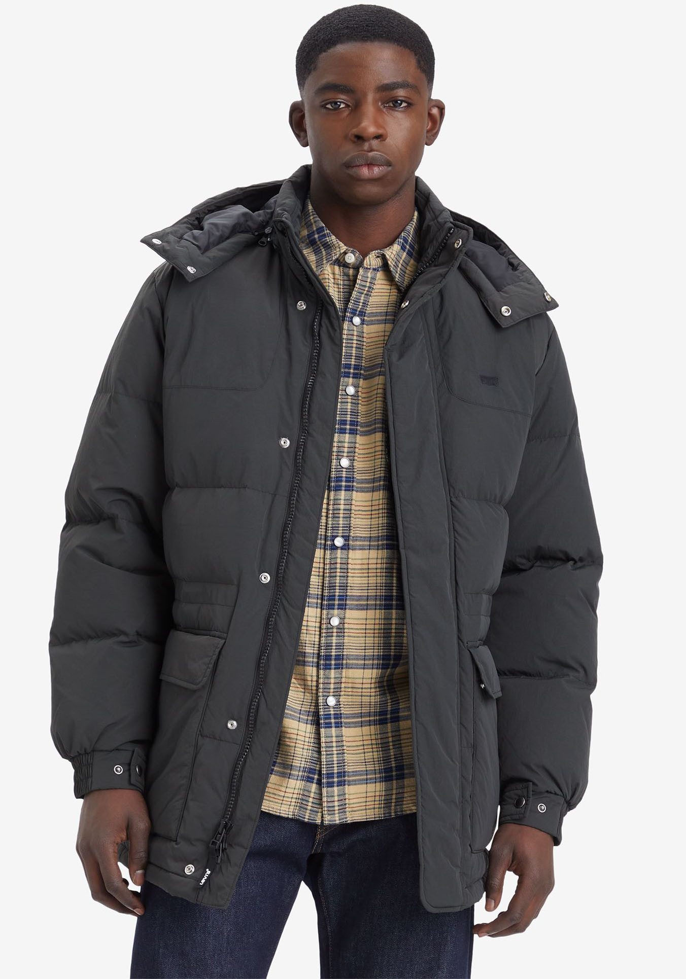 Levi's Winterjack ROCKRIDGE MID PUFFER met afneembare capuchon