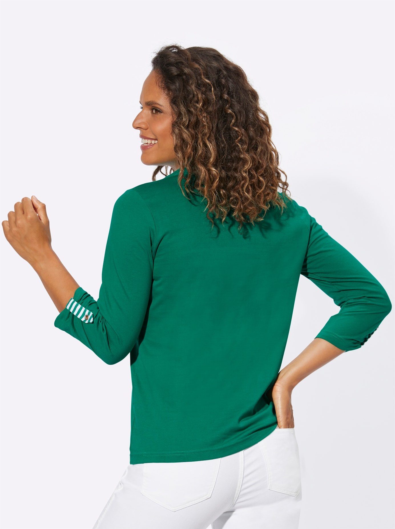 Casual Looks Shirt met 3/4-mouwen Shirt (1-delig)