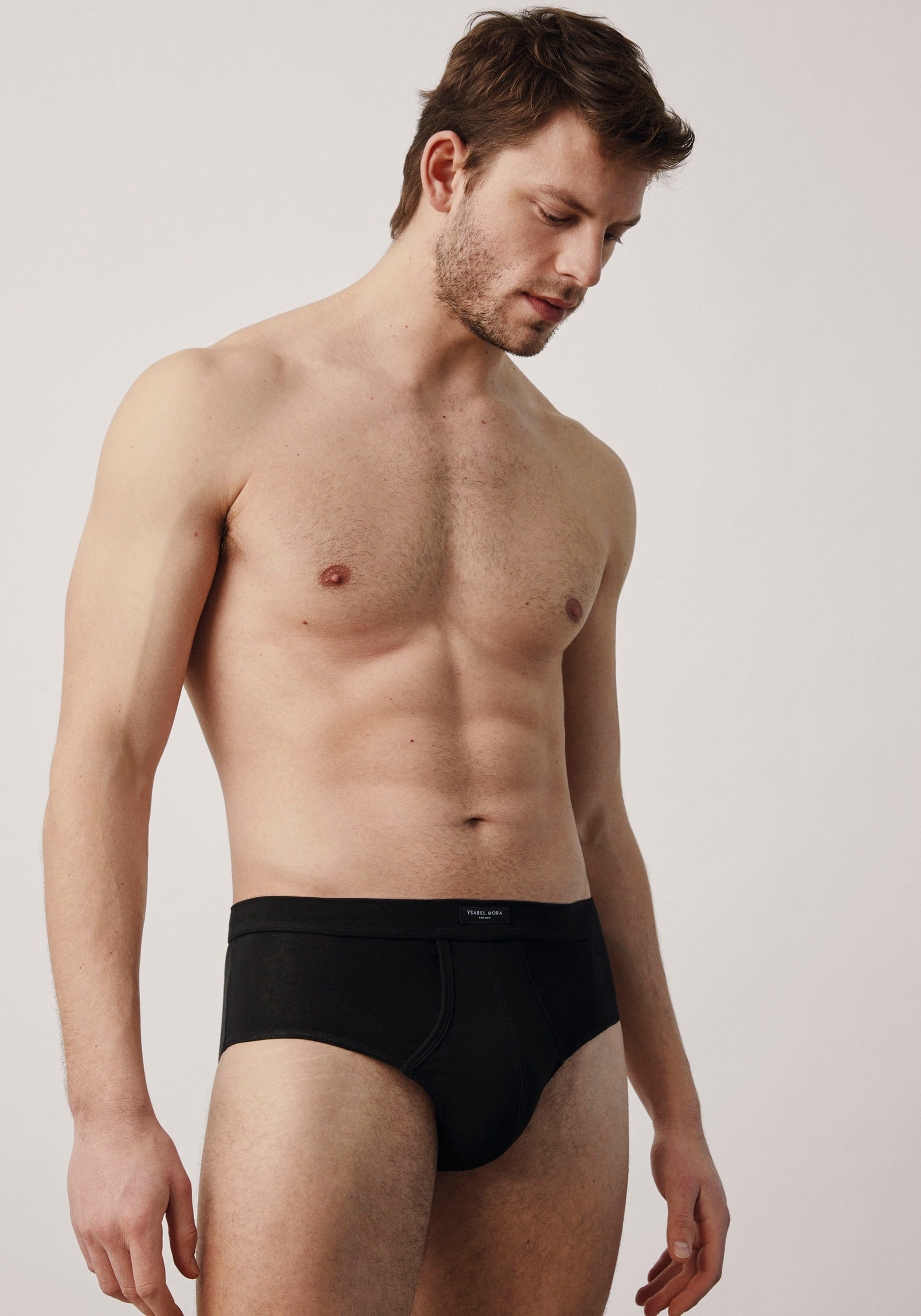 YSABEL MORA Slip BASIC COLLECTION COTTON met praktische toegang in het kruis (Set van 3)