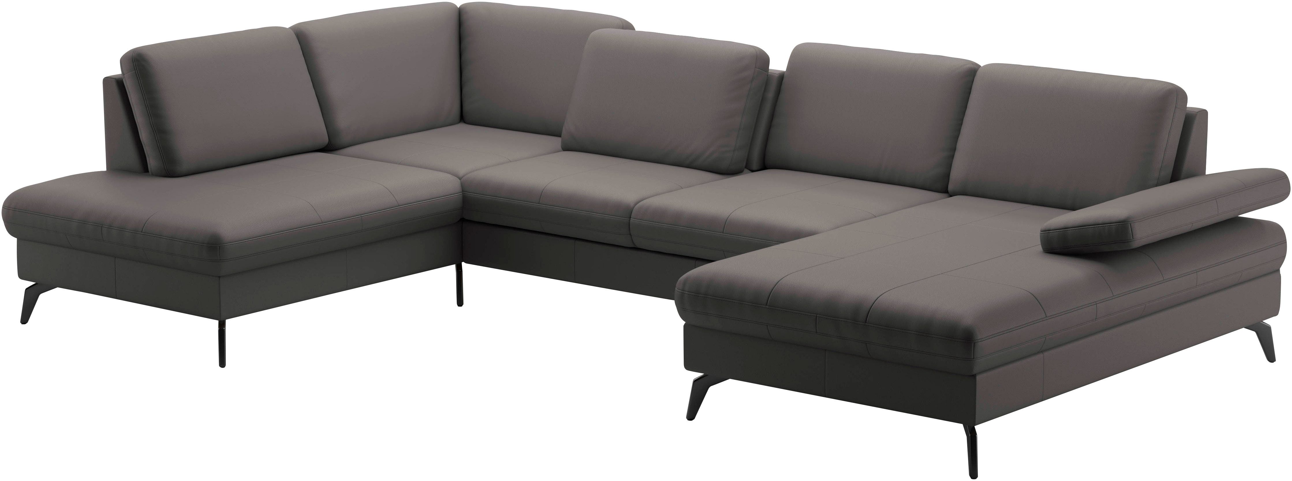 sit&more Zithoek Morris U-vorm, incl. zitdiepteverstelling keuze uit armleuningverstelling, bedfunctie & bedlade