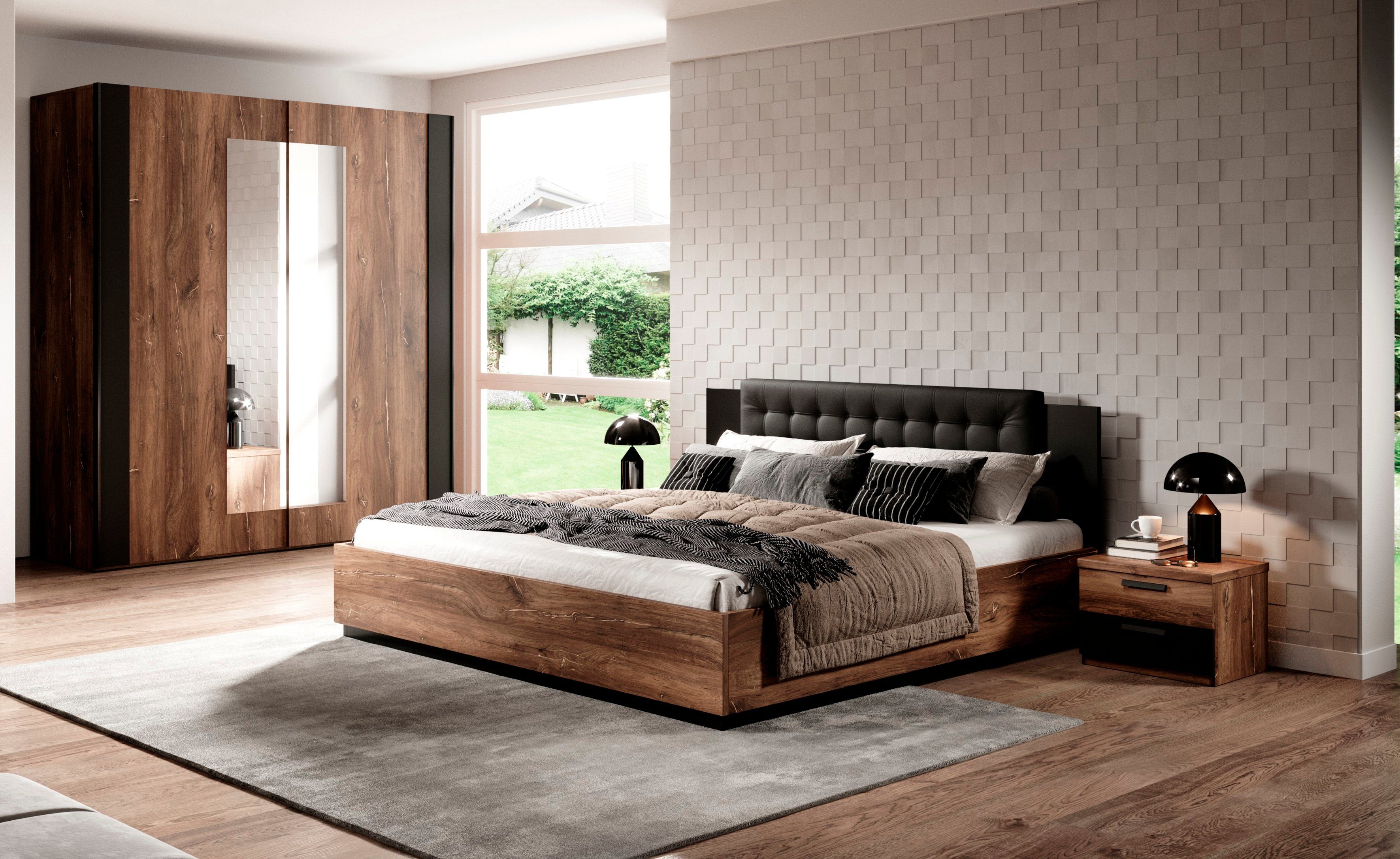 INOSIGN Bedframe Sigma Tweepersoonsbed in twee breedtes met een gepolsterde hoofdeinde