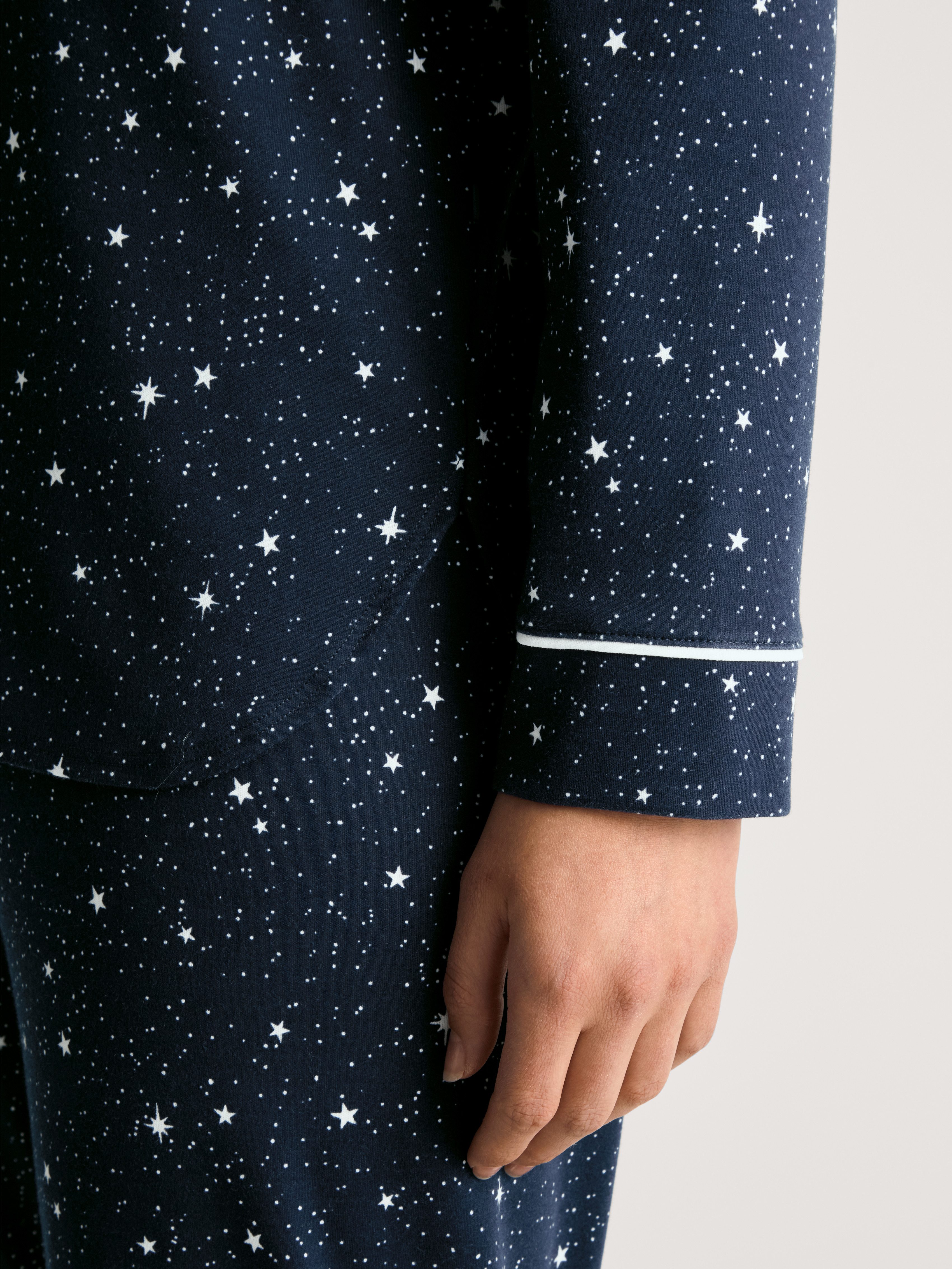 CALIDA Pyjama Sweet Dreams met reverskraag en doorlopende knoopsluiting (2-delig)
