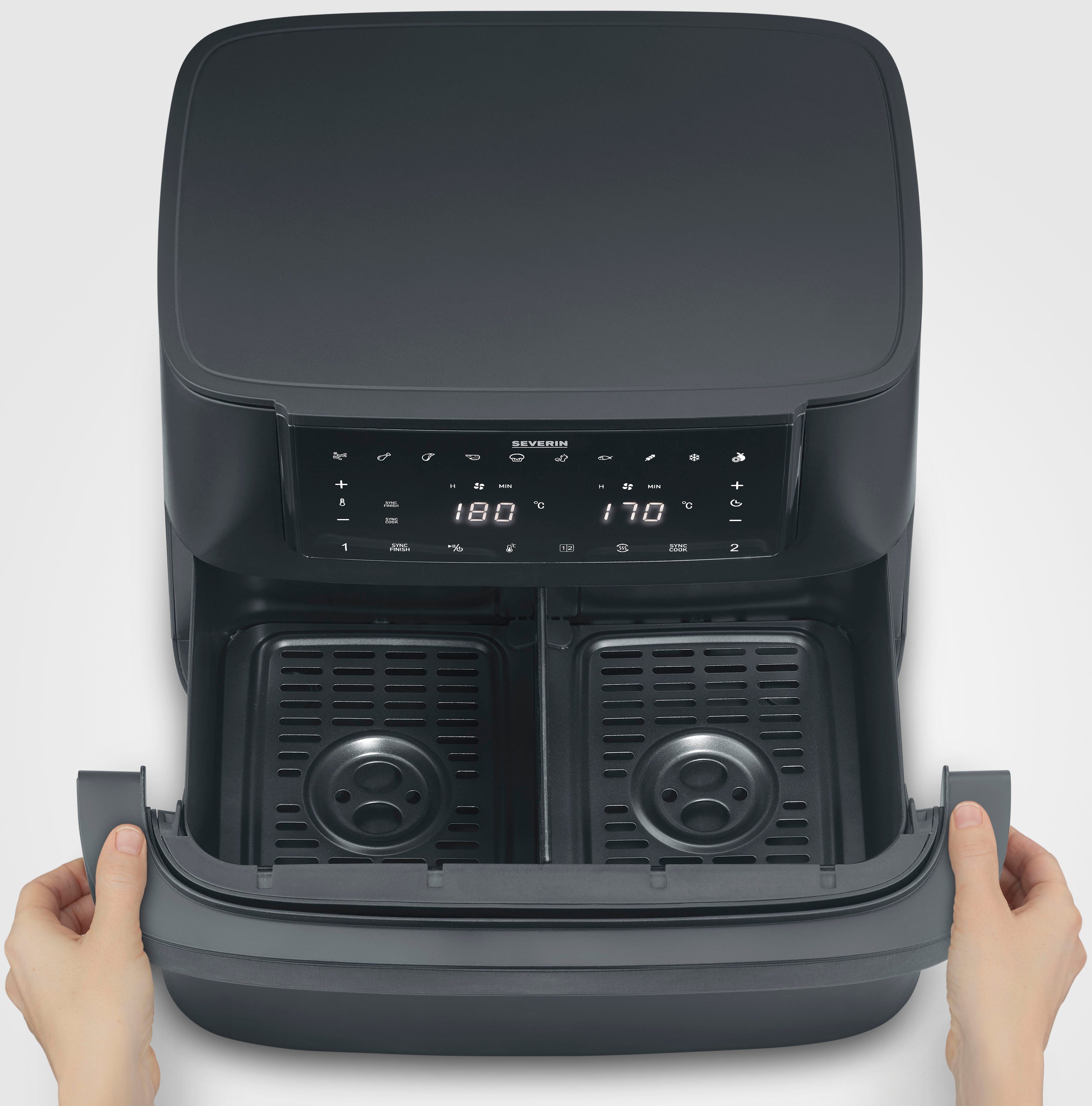 Severin Airfryer FR 2490 9 l "Flex Max Dual"