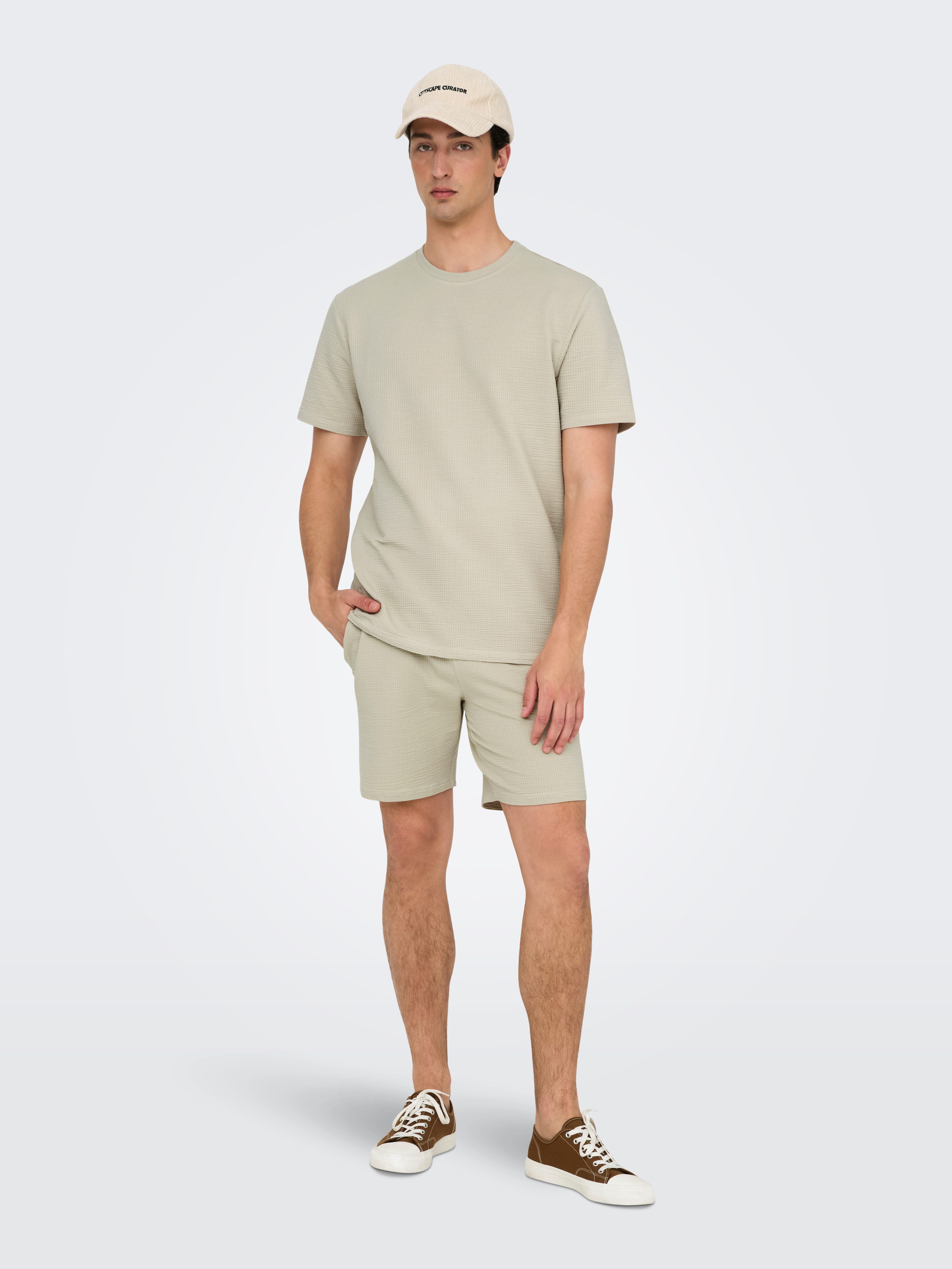 ONLY & SONS Short ONSKIAN LIFE REG SEERSUCKER SHORTS NOOS