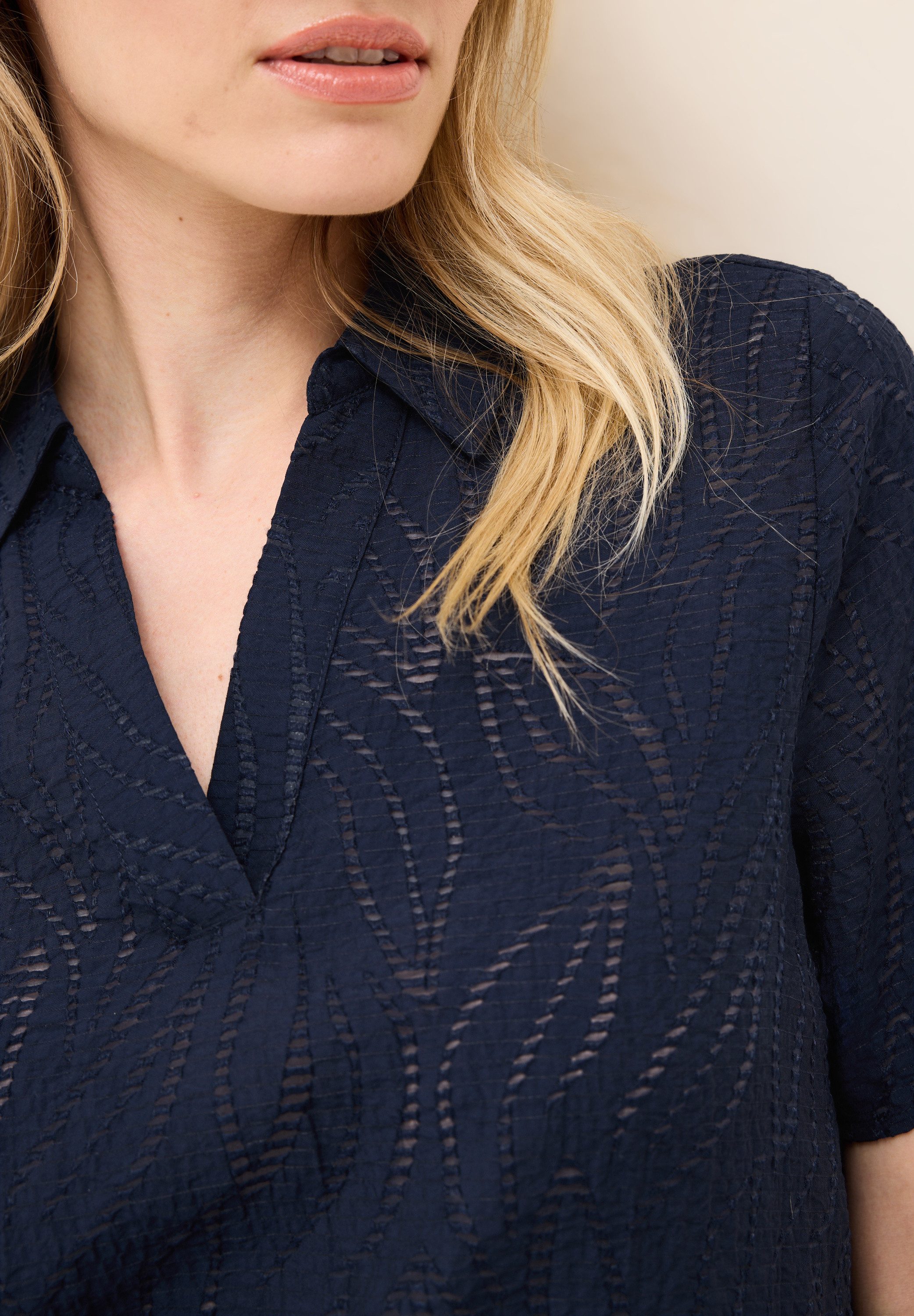Cecil Overhemdblouse met lichte structuurpatroon