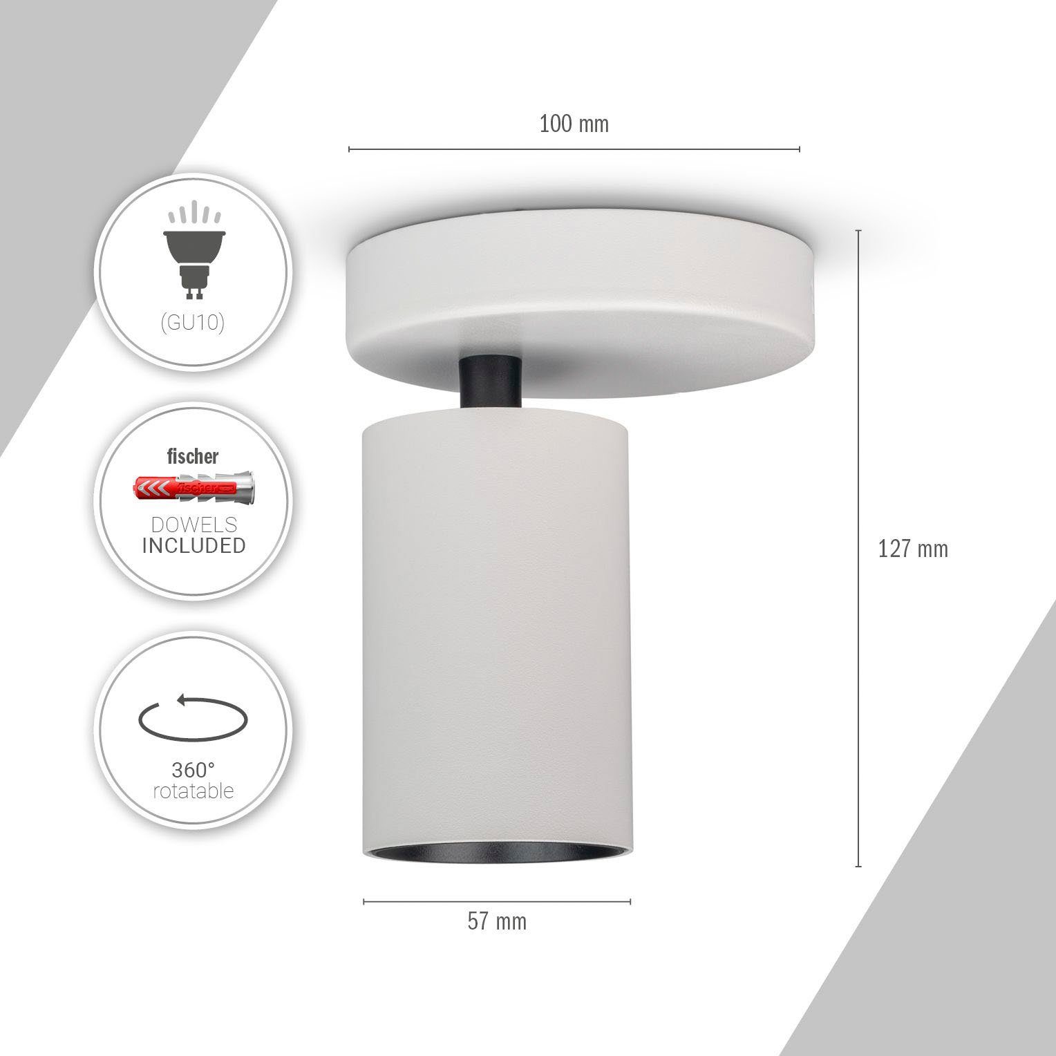 Paco Home Wandlamp TIMO RD