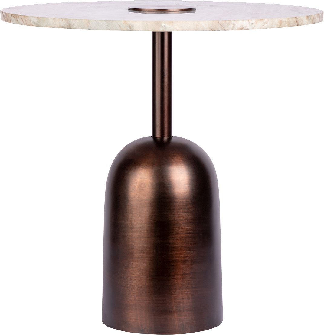 Kayoom Bijzettafel Harry 125, luxe tafelblad van 100% marmer Tafelblad van marmer, stabiel frame van ijzer (1 stuk)