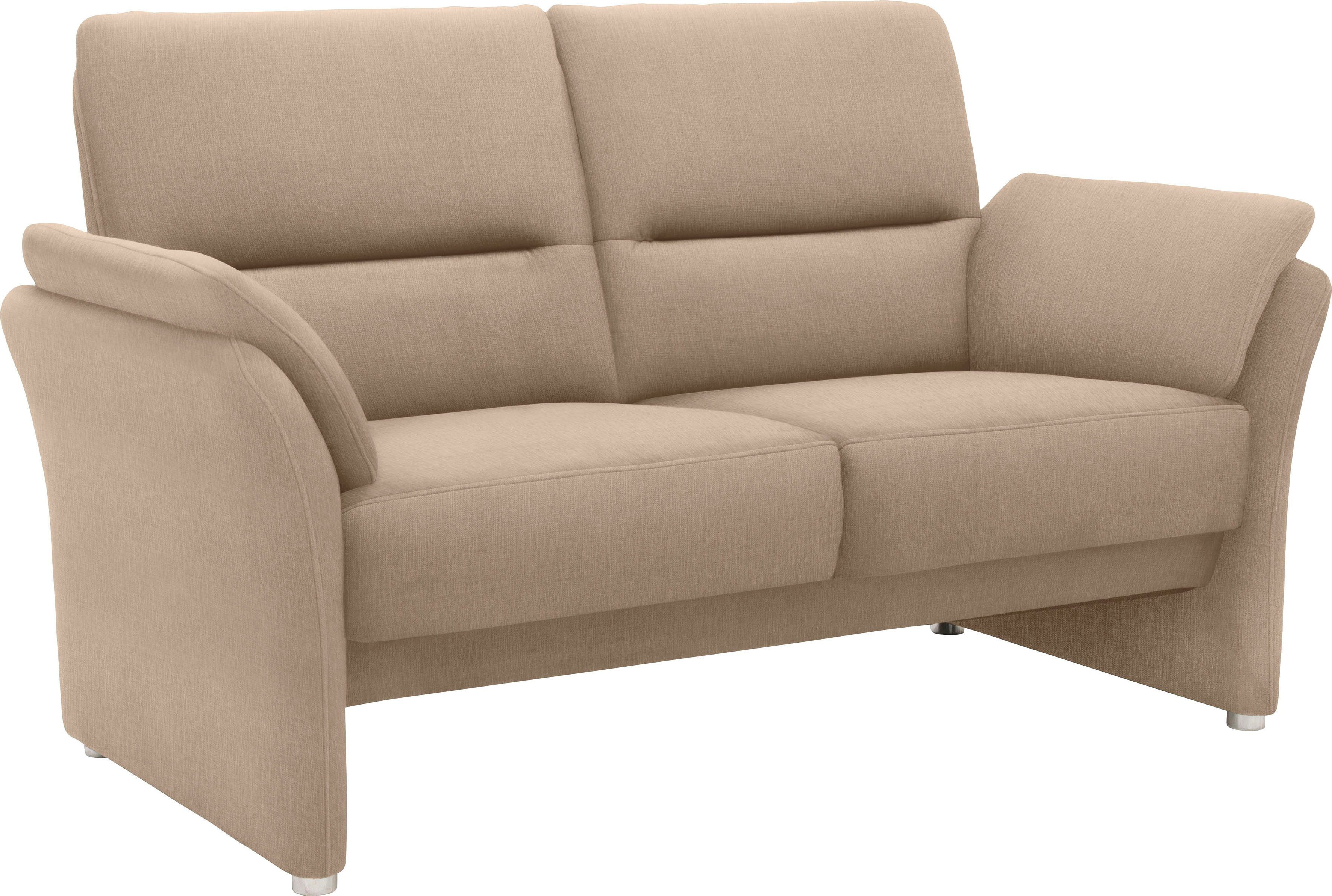 DOMO collection 2-zitsbank Pina, smalle armleuningen, met bonellvering, compact & elegant