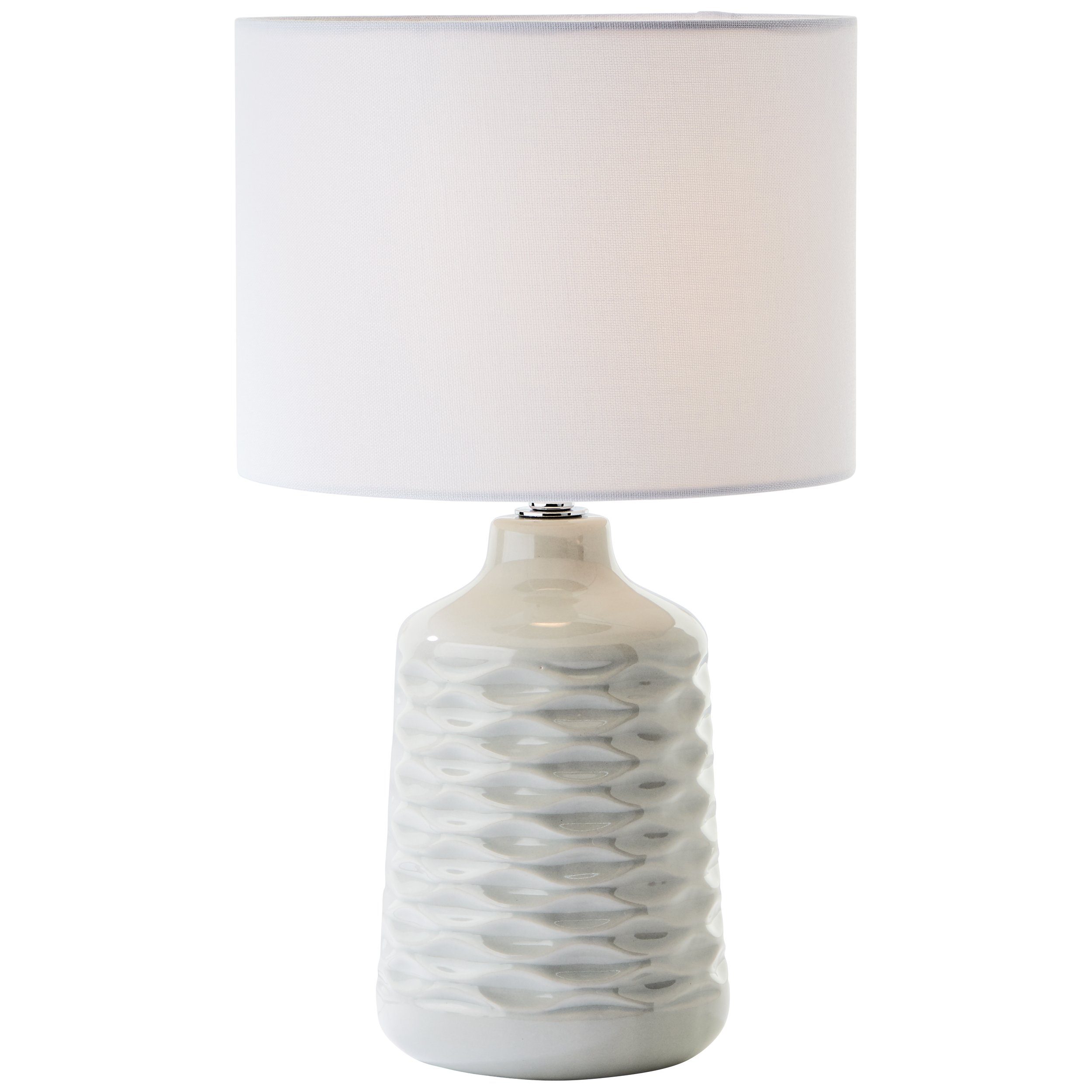 Brilliant Leuchten Tafellamp Ilysa Ø 25 cm, E14, keramiek/metaal/textiel