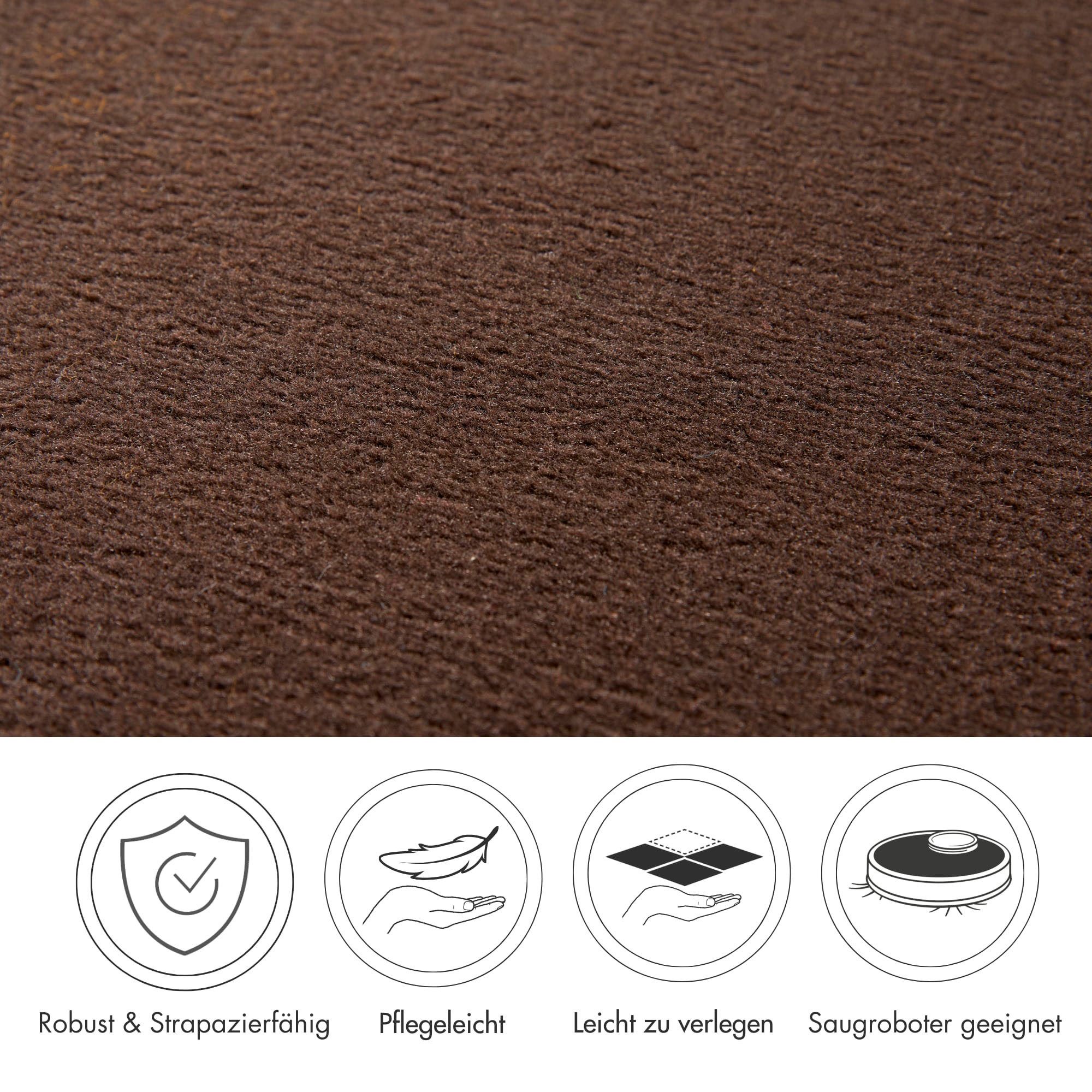 Andiamo Tapijt Kira, velours, Made in Belgium Effen kleuren, breedte 400 cm, slijtvast, onderhoudsvriendelijk, woonkamer