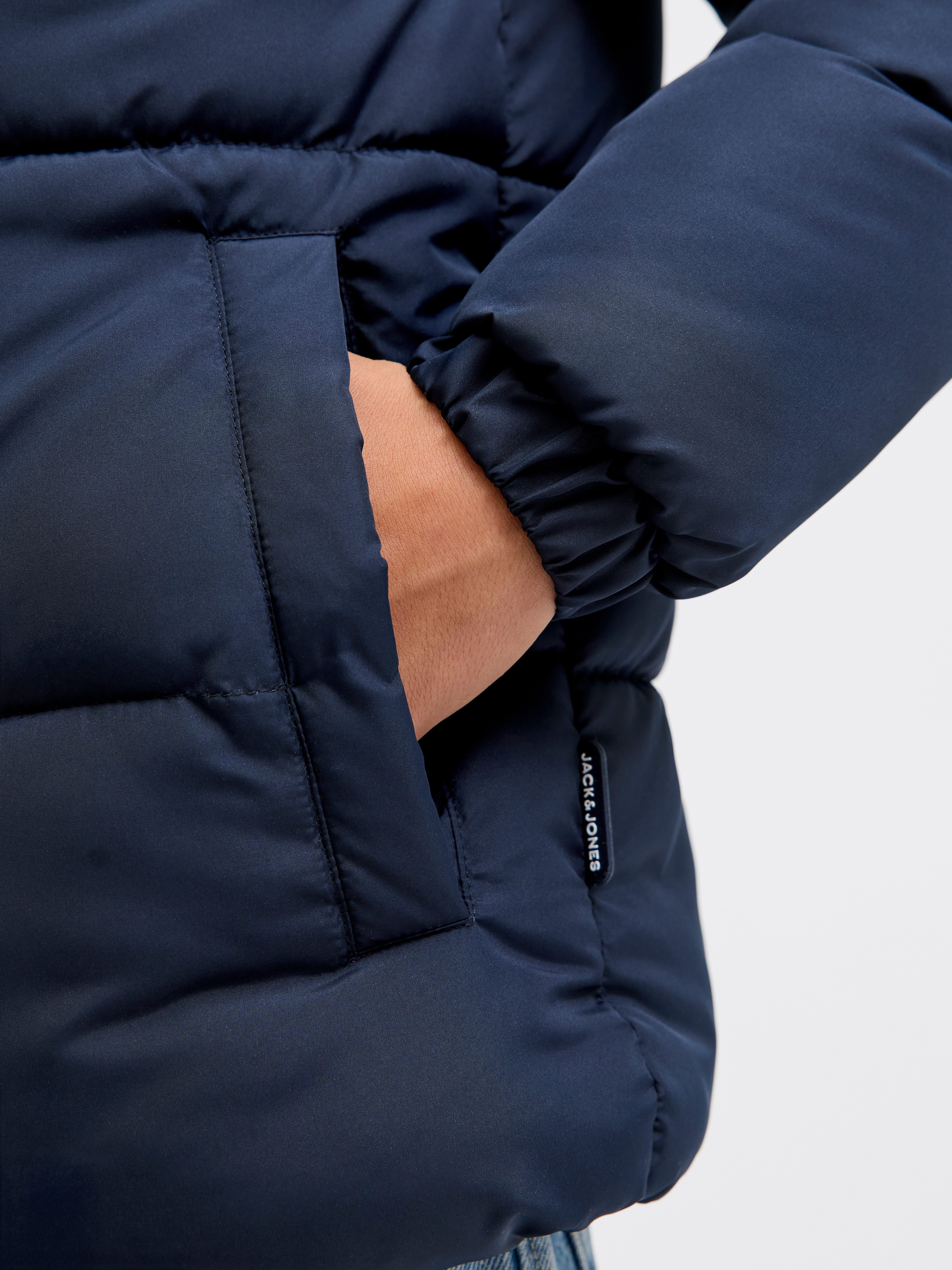 Jack & Jones Junior Gewatteerde jas JJMAZE PUFFER HOOD JNR