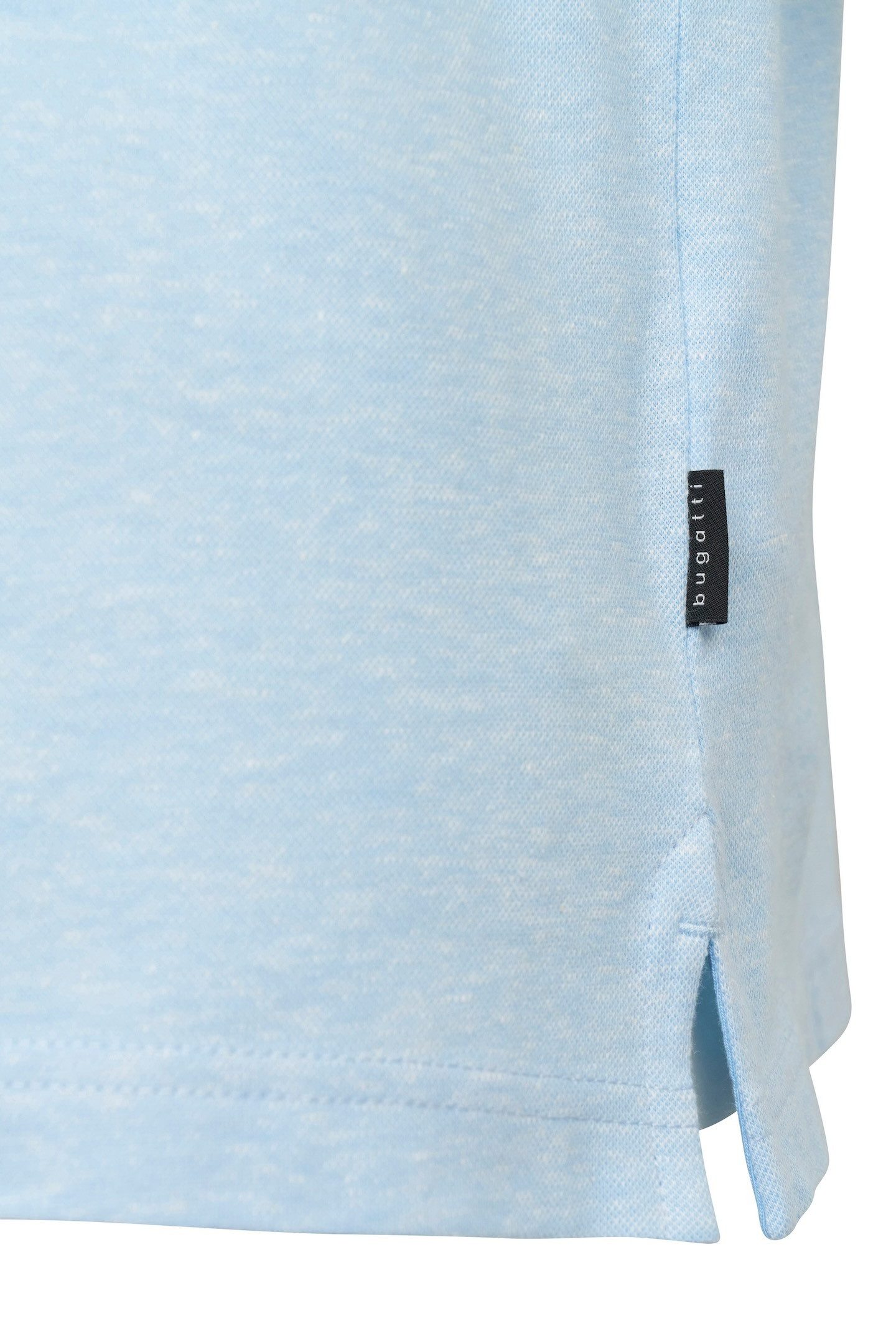 Bugatti Poloshirt van katoen-linnenmengsel