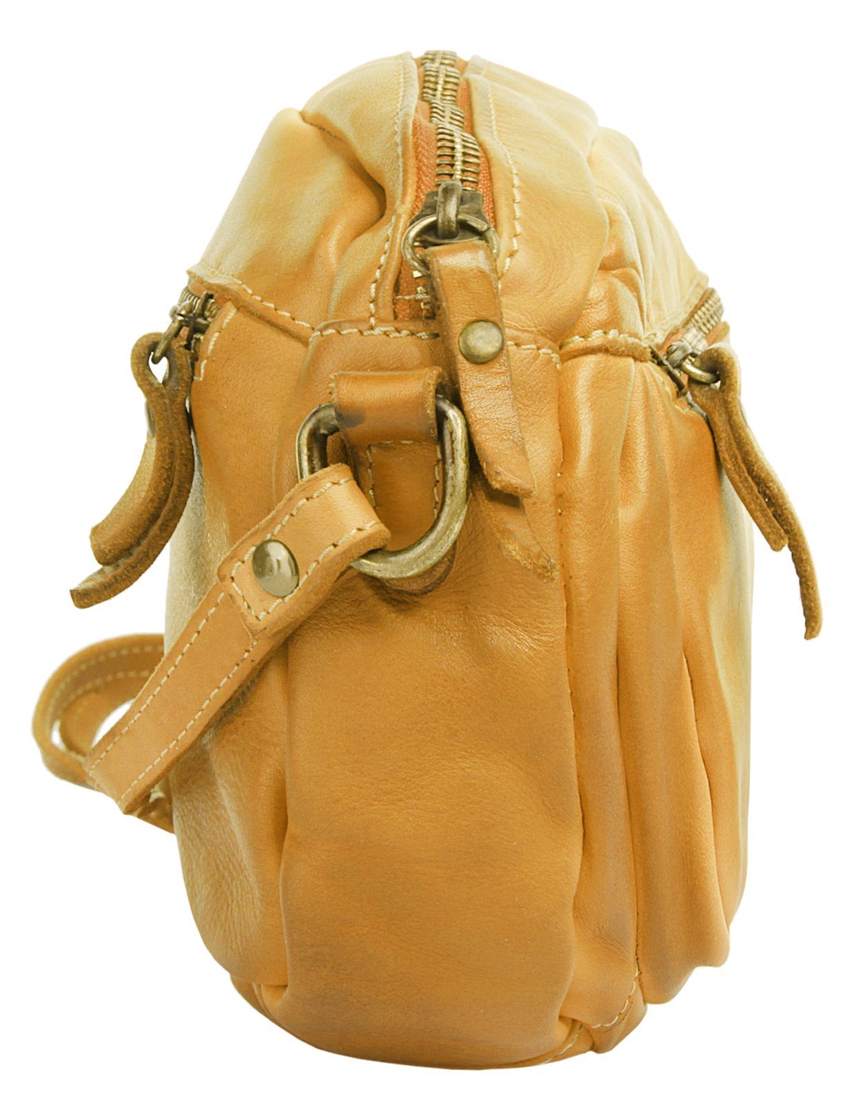 Cluty Schoudertas echt leer, made in italy