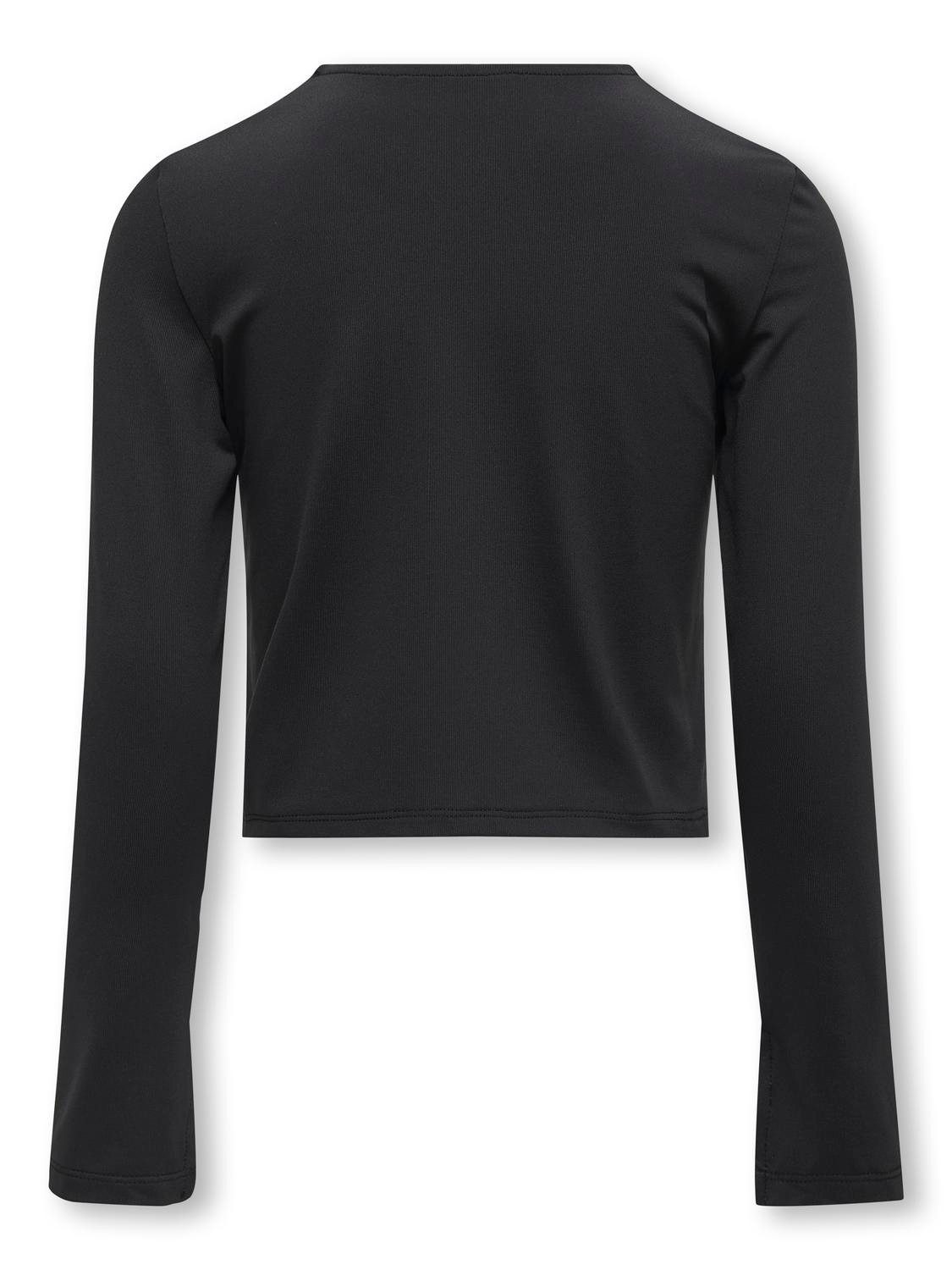 KIDS ONLY Shirt met lange mouwen KOGEA L/S SLIT TOP O-NECK FF JRS