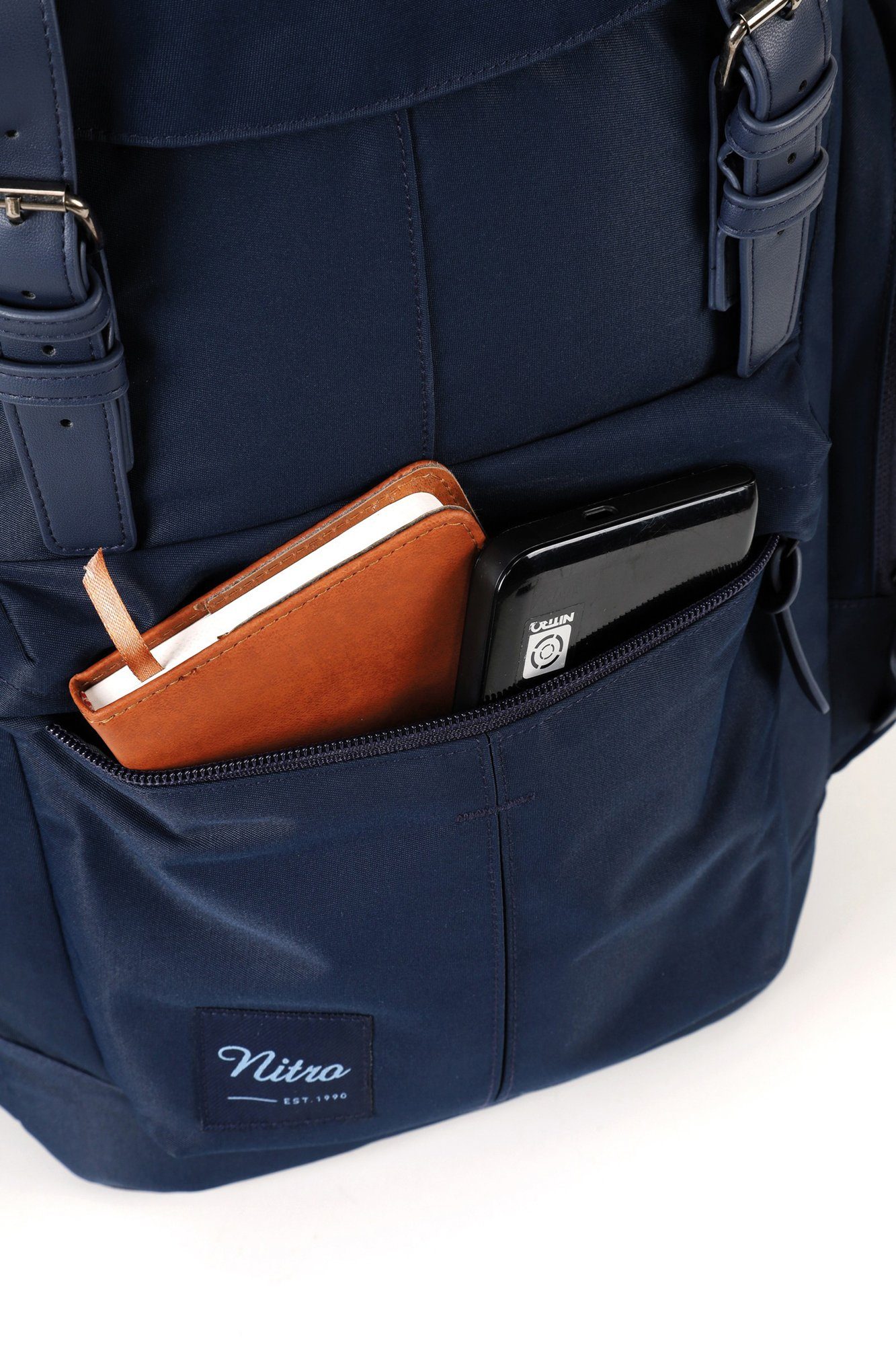 NITRO Vrijetijdsrugzak Daypacker met laptopvak, schoolrugzak, wandelaarsrugzak of streetpack