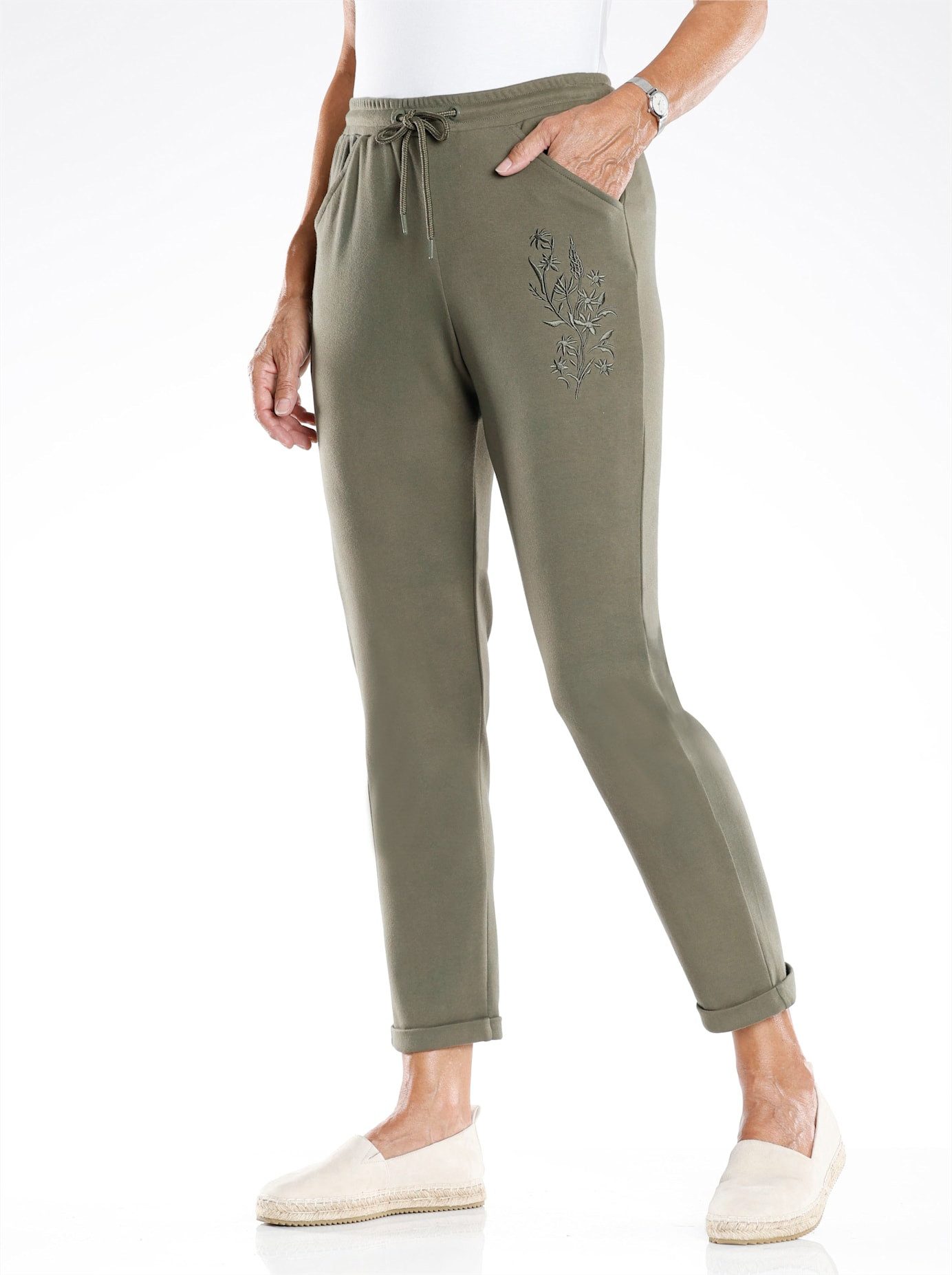 Classic Basics Sweatbroek unisex sweatbroeken maat 28 groen
