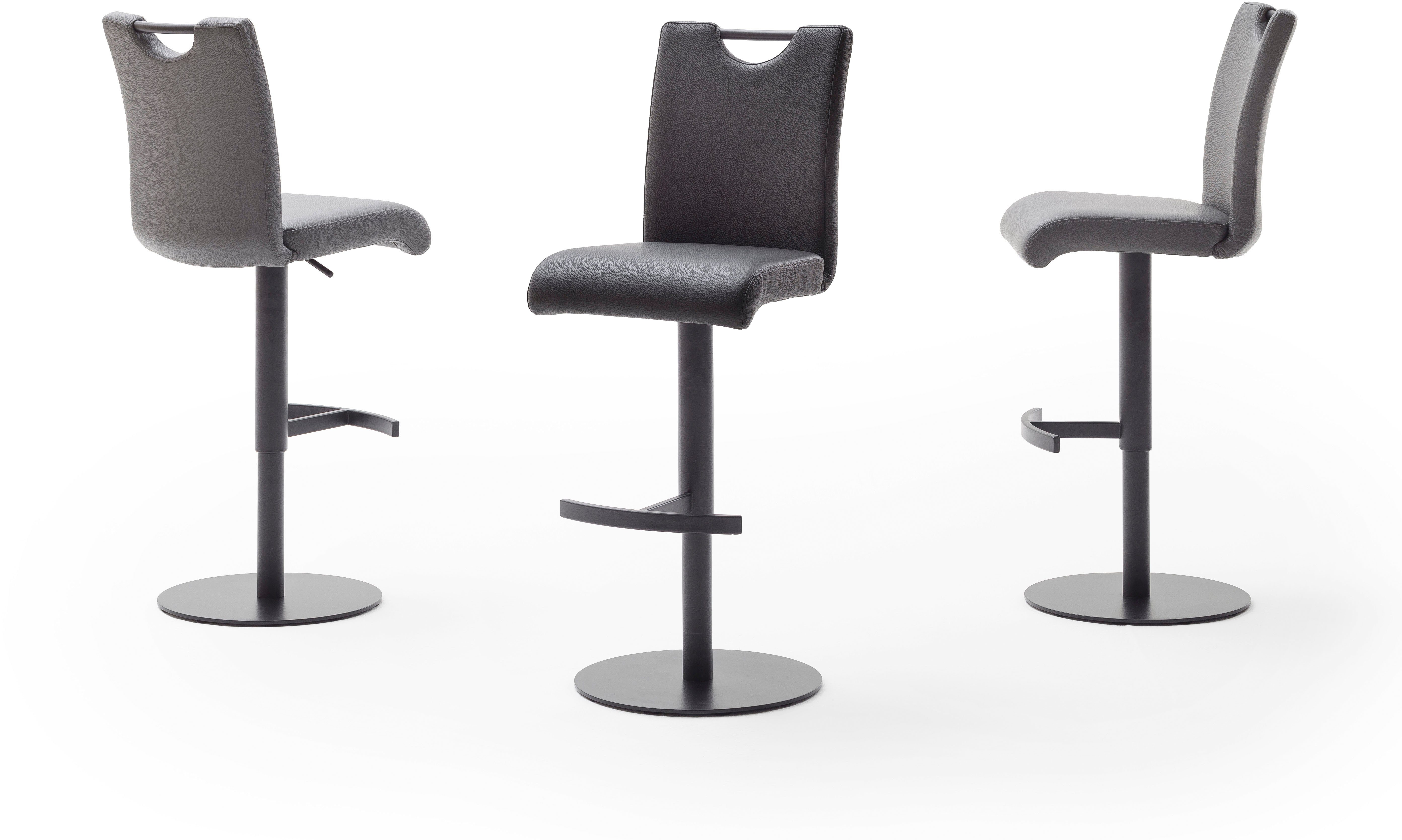 MCA furniture Bistrostoel ALESI met rugleuning, 360° draaibaar, zithoogte verstelbaar van 56-81 cm