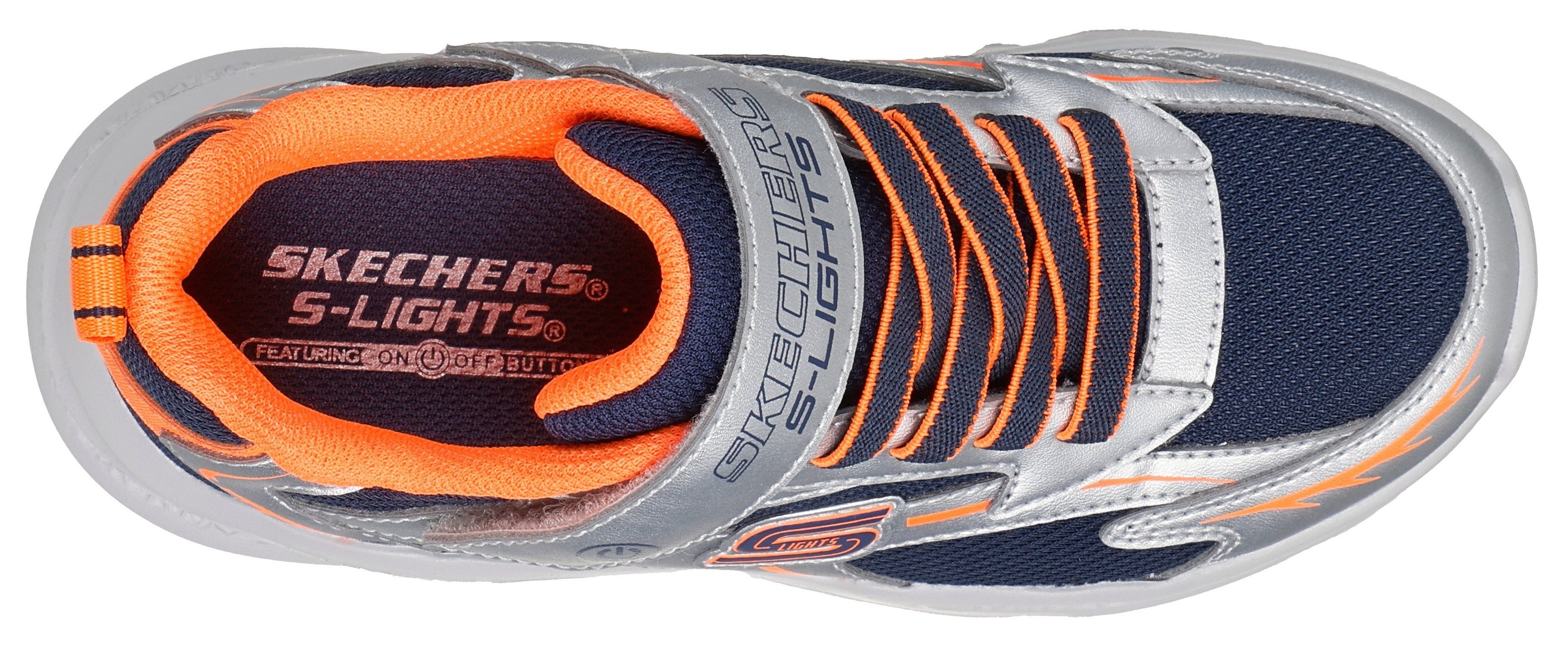 Skechers Sneakers SKECHERS METEOR-LIGHTS Klittenbandschoen met knipperfunctie, maat sjabloon om te downloaden