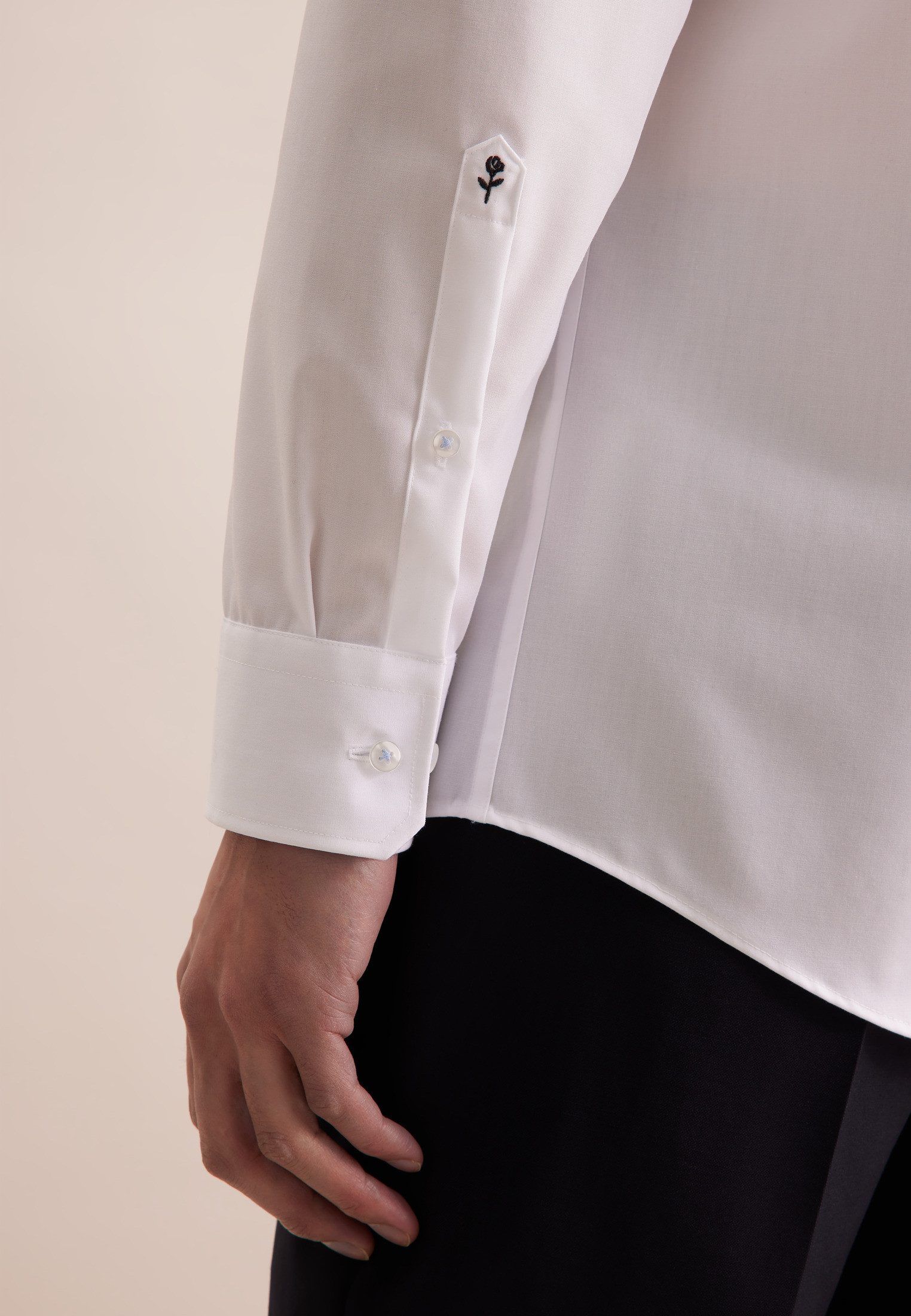 seidensticker Businessoverhemd Regular 1/1 Kent kraag effen