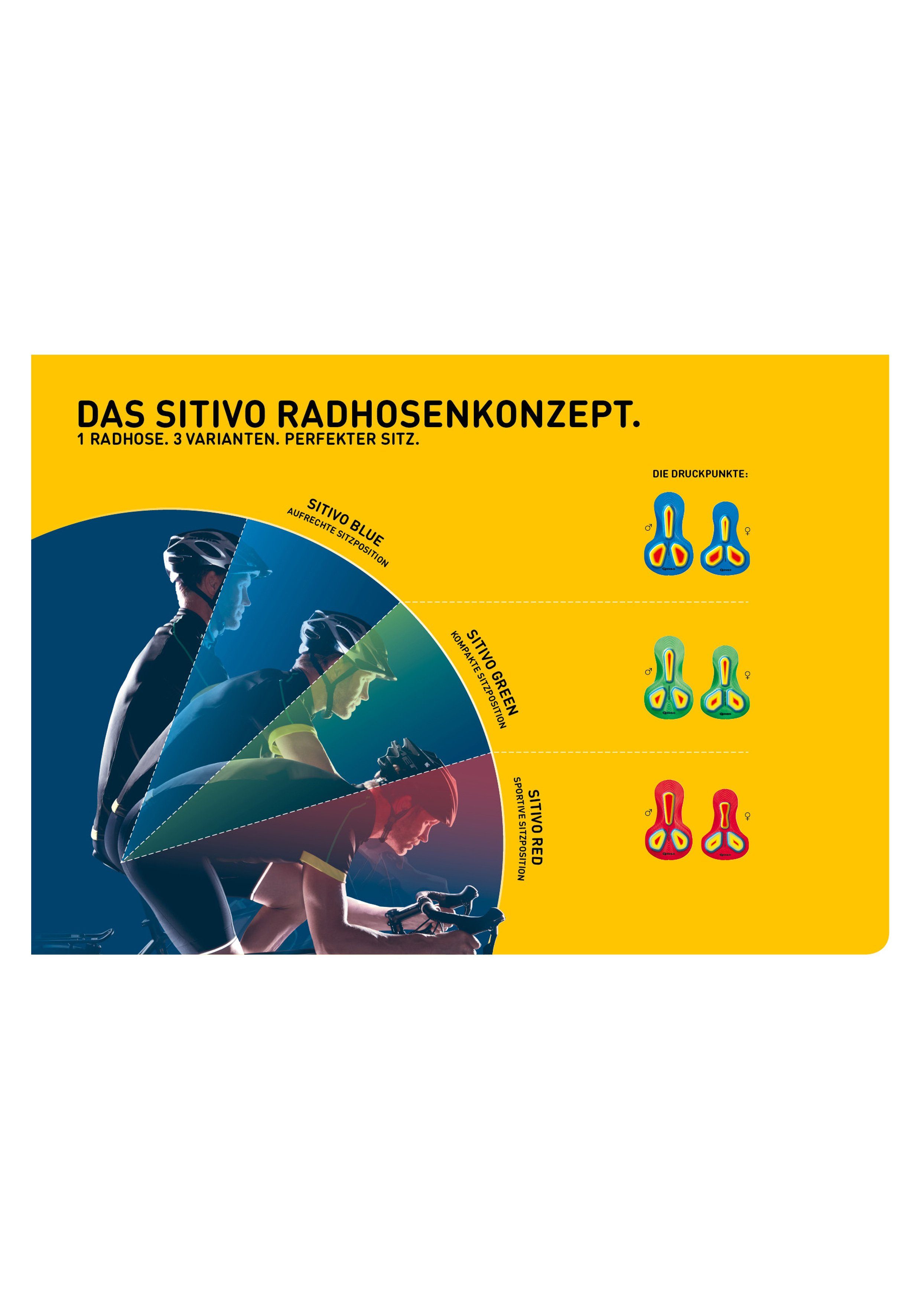 Gonso Fietsbroek SITIVO W 0 Dames fietsbroek met innovatief zitkussenconcept