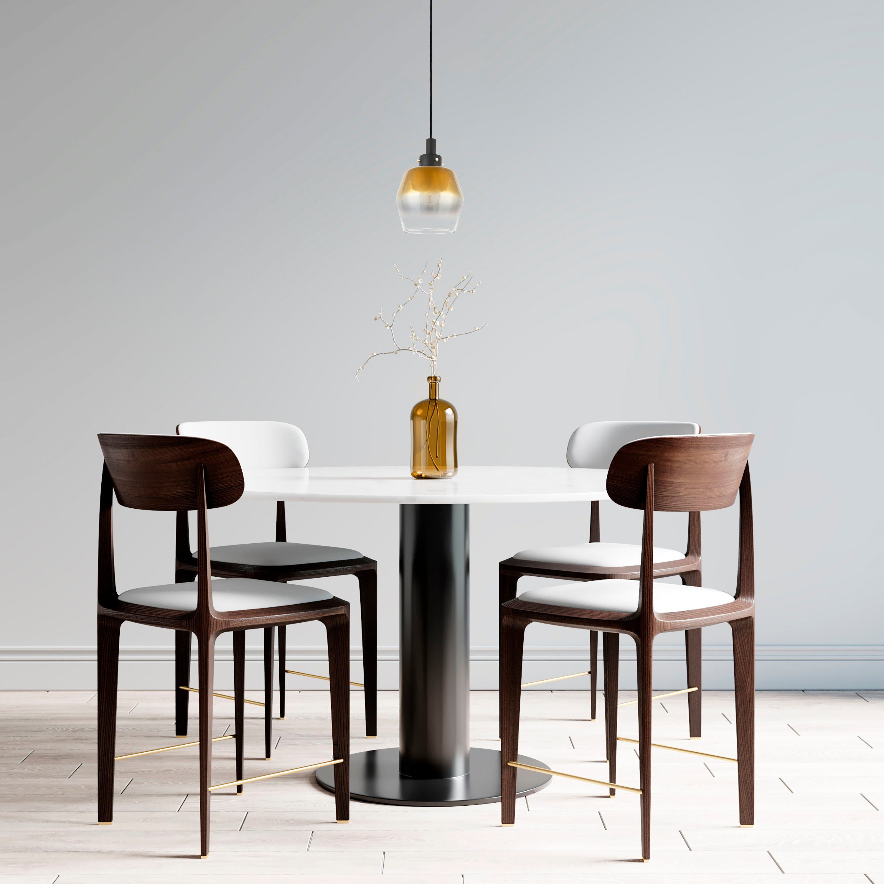 Paco Home Hanglamp DANA Pendellamp woonkamer glas eetkamer modern industrieel bar E27