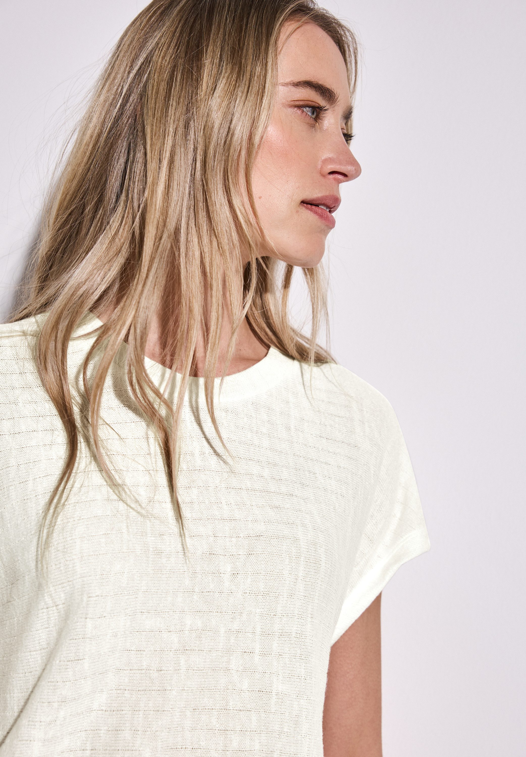 STREET ONE T-shirt met streepstructuur