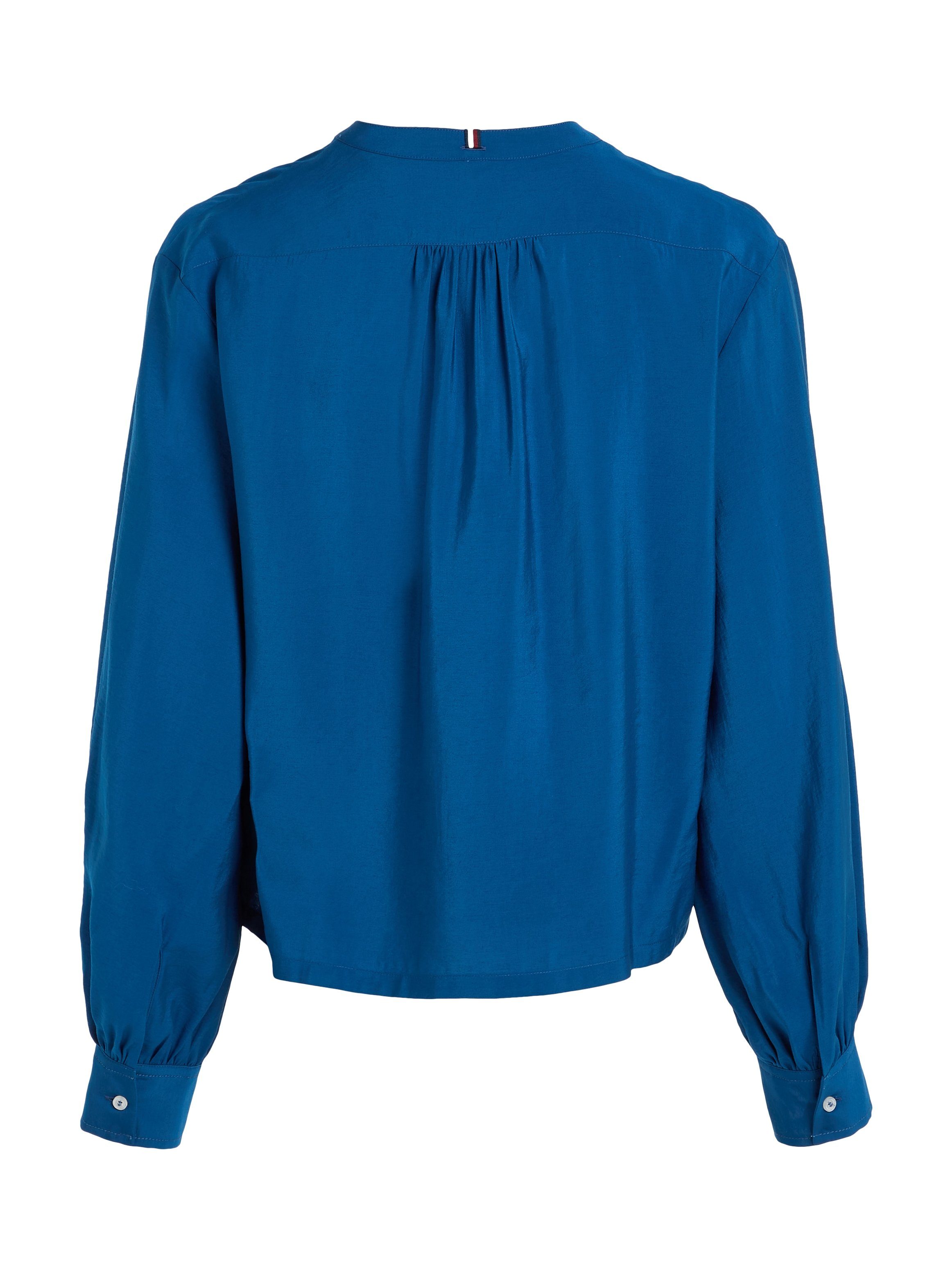 Tommy Hilfiger Blouse met lange mouwen met stijlvolle opstaande kraag
