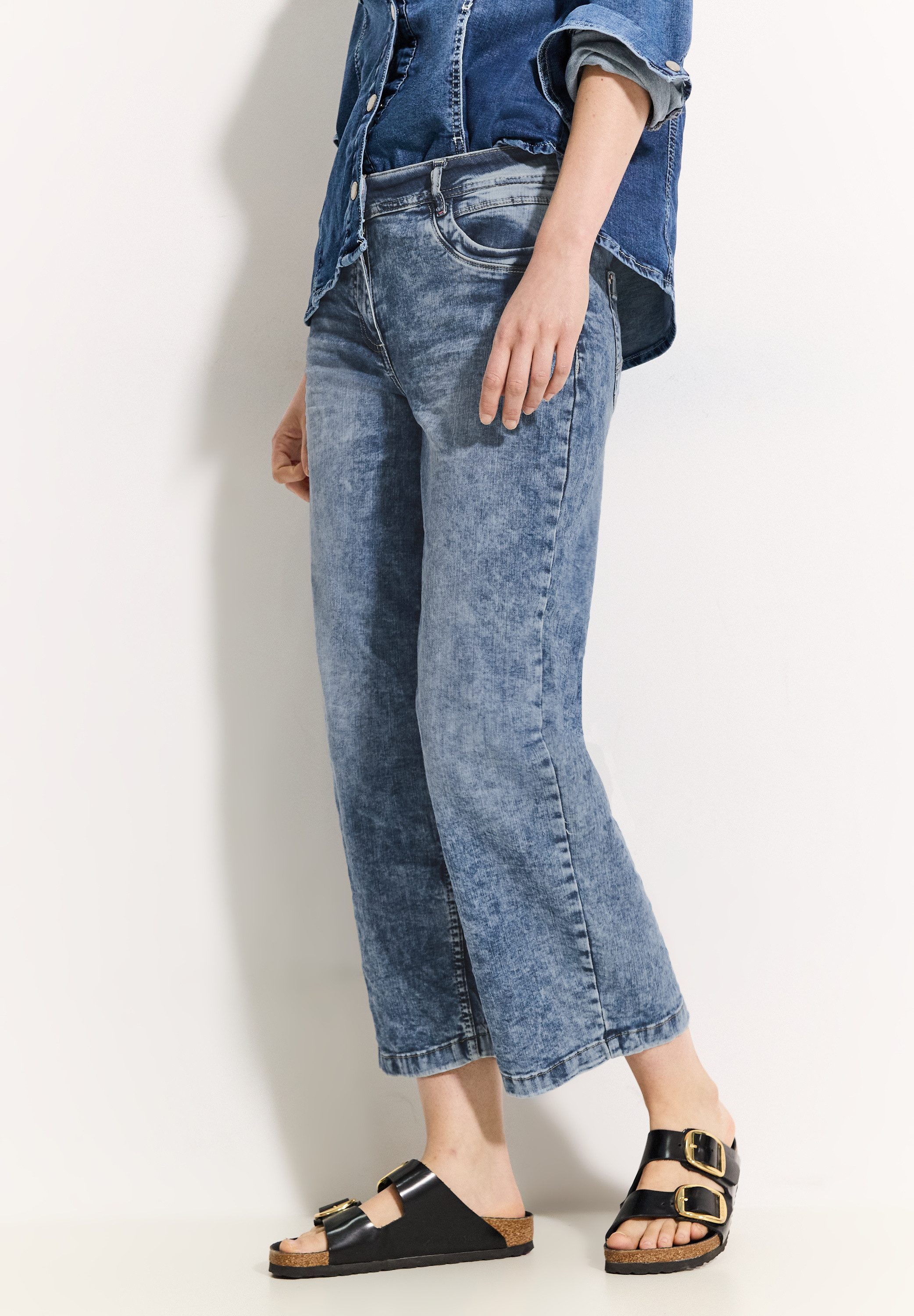 Cecil Loose fit jeans Style Neele in five-pocketsstijl