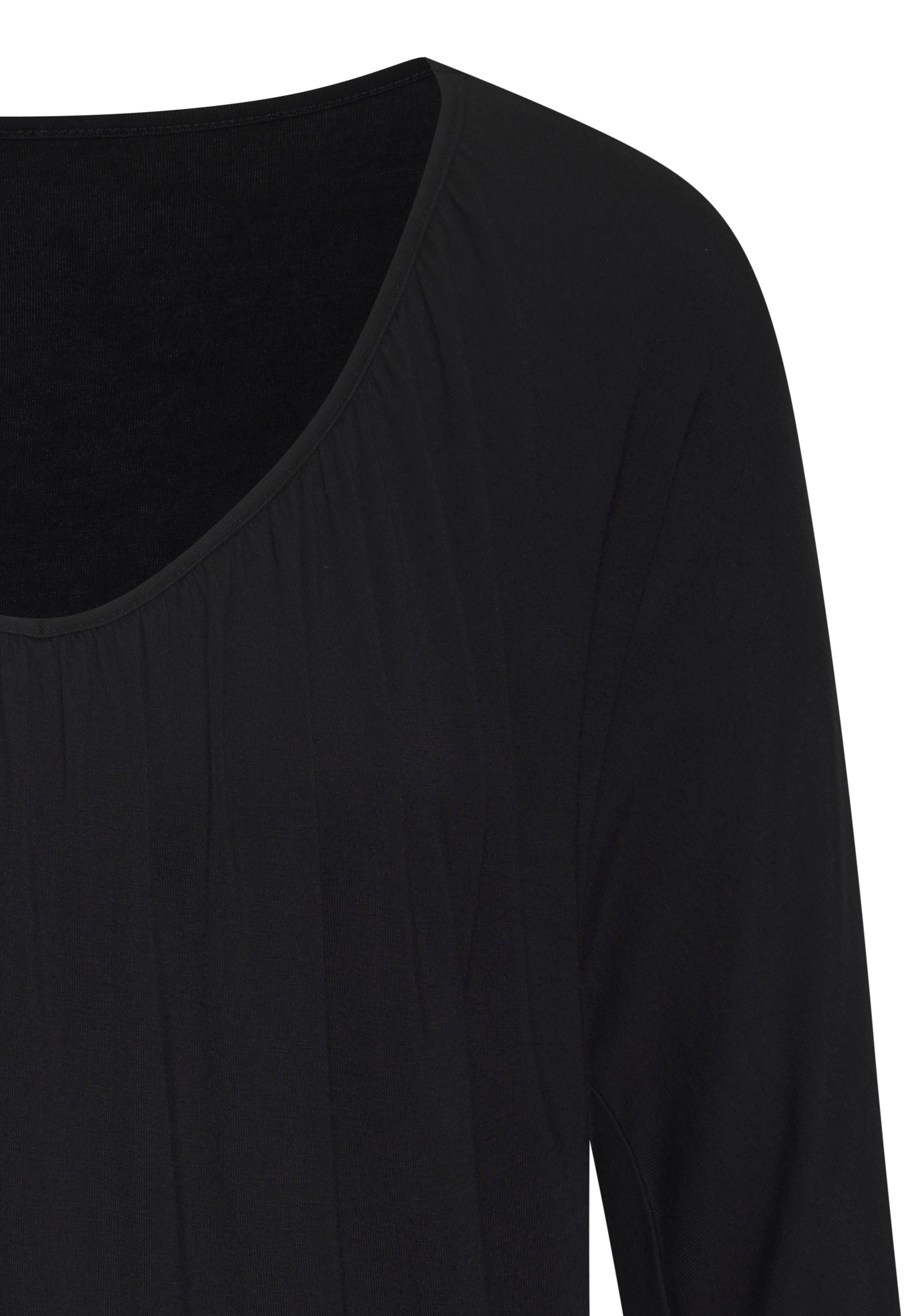 Lascana Shirt met 3/4 mouwen Met fijne plooien bij de hals