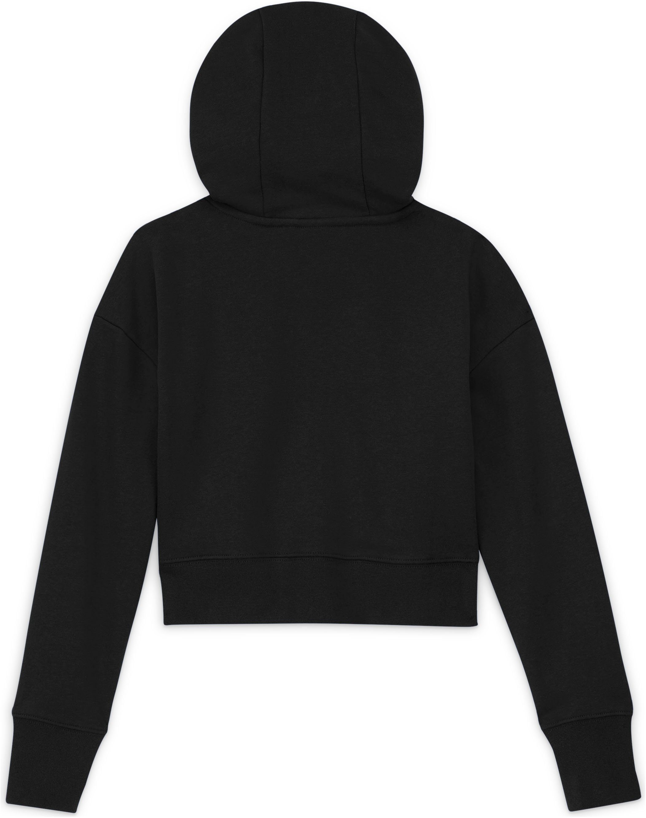 Nike Sportswear Hoodie Club Big Kids' (Girls') French Terry Cropped Hoodie