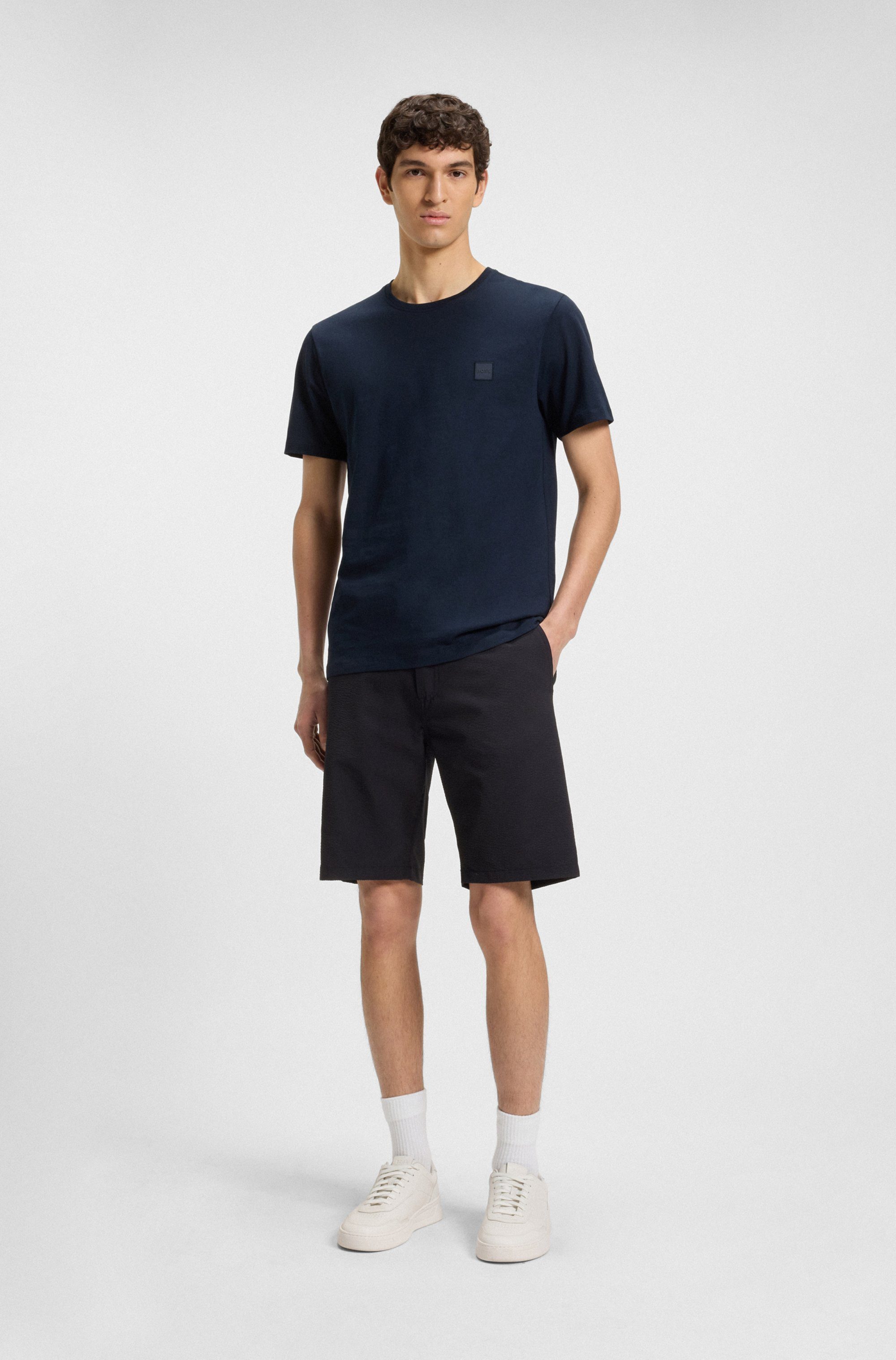 Boss Orange Chino-short tapered DS met trekkoord