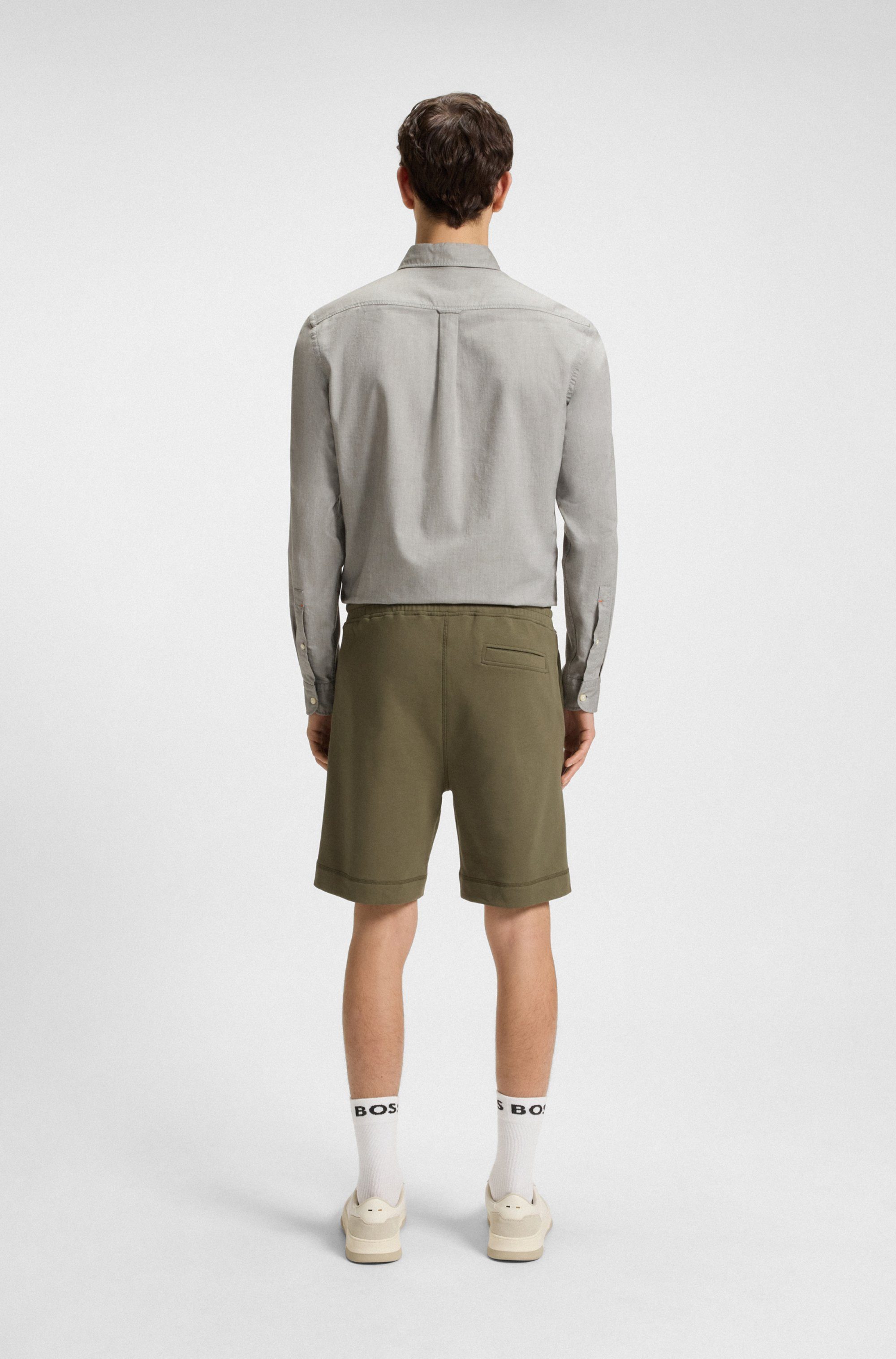 Boss Orange Sweatshort Sewalk met boss-merklabel