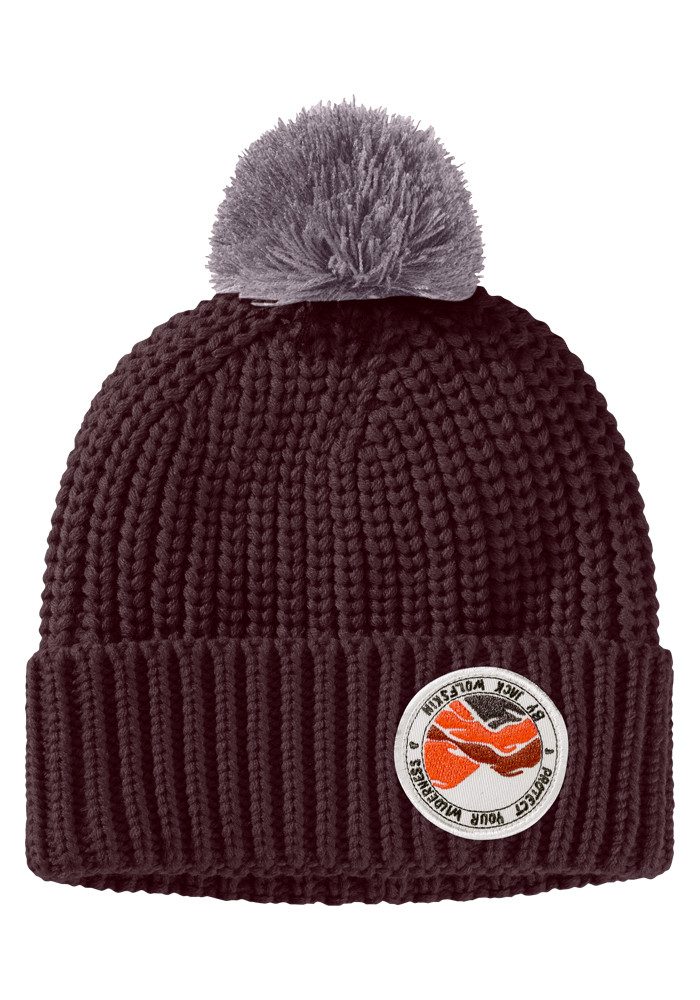 Jack Wolfskin Pomponmuts POMPOM BADGE BEANIE K