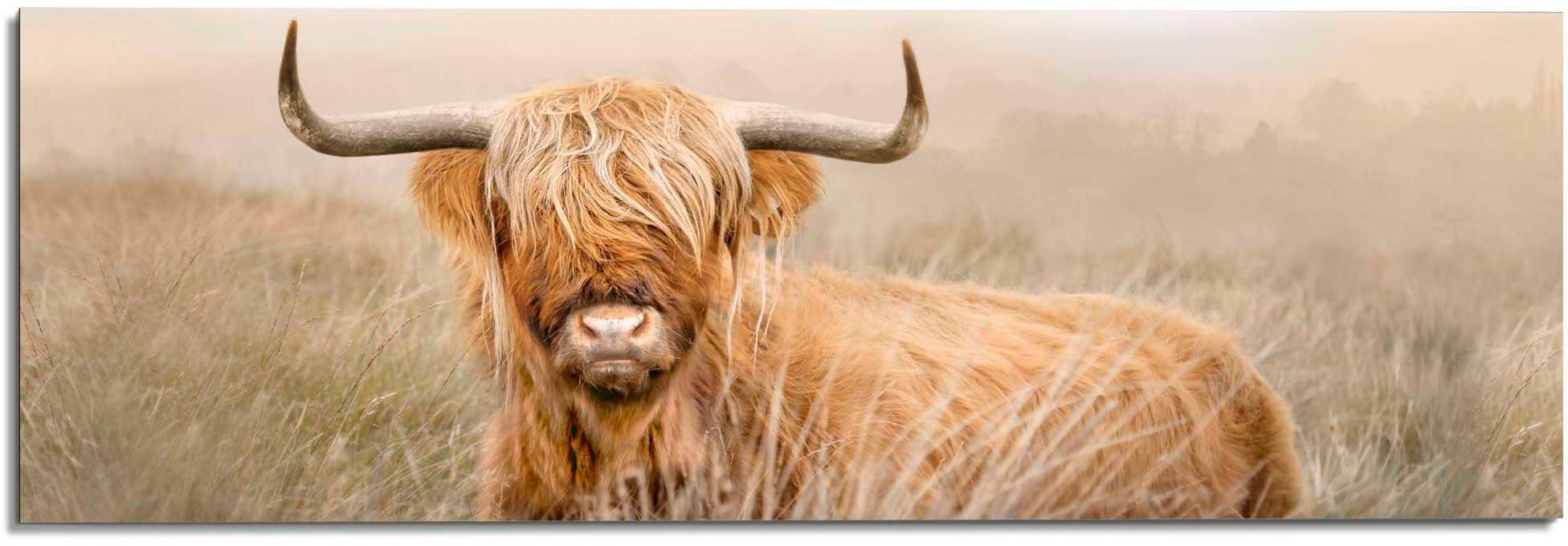 Reinders! Decoratief paneel Schotse hooglander schilderijen beige