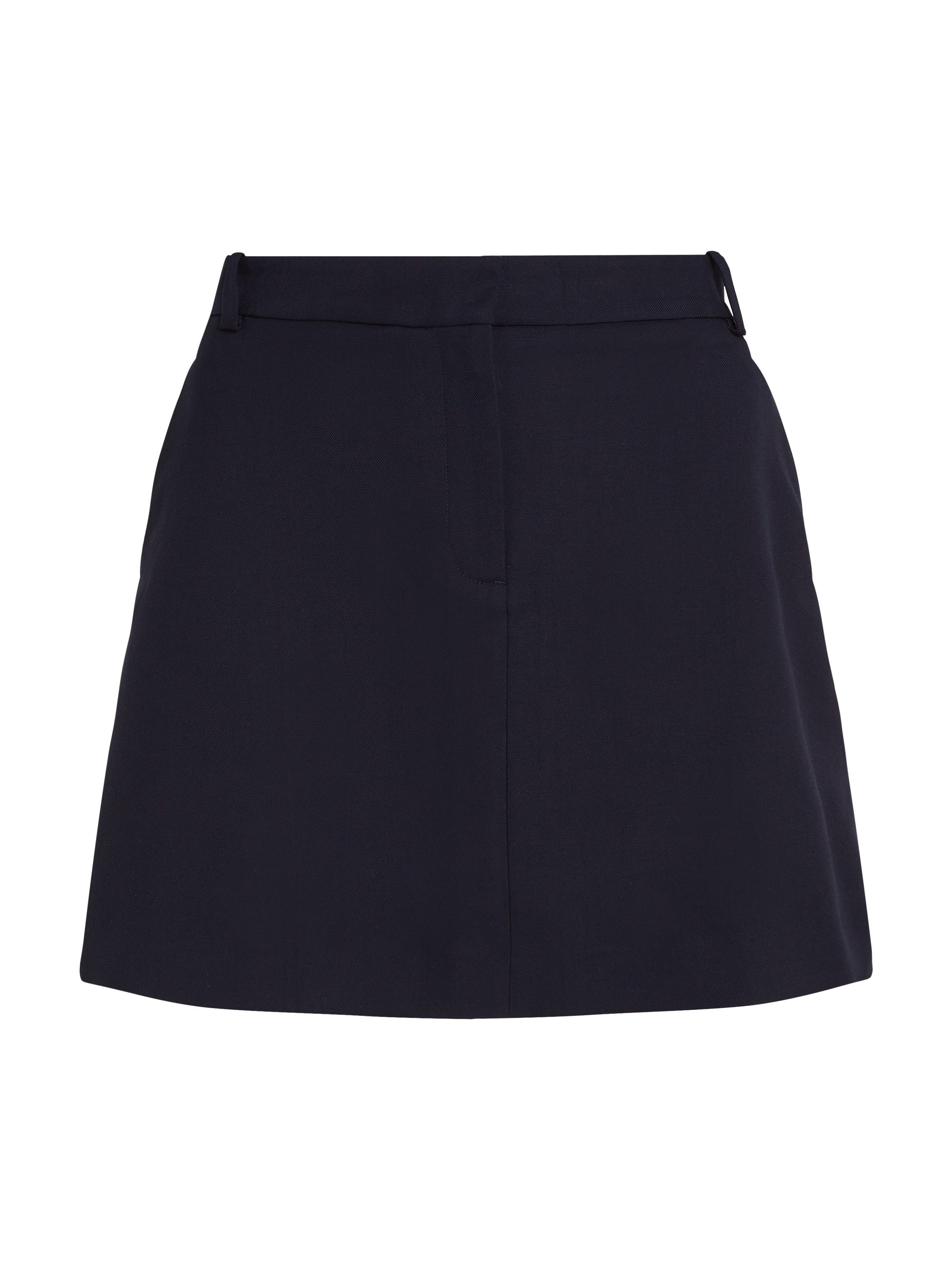 Tommy Hilfiger Minirok CORE STRAIGHT SHORT SKIRT Webrok met Tommy Hilfiger logostiksel