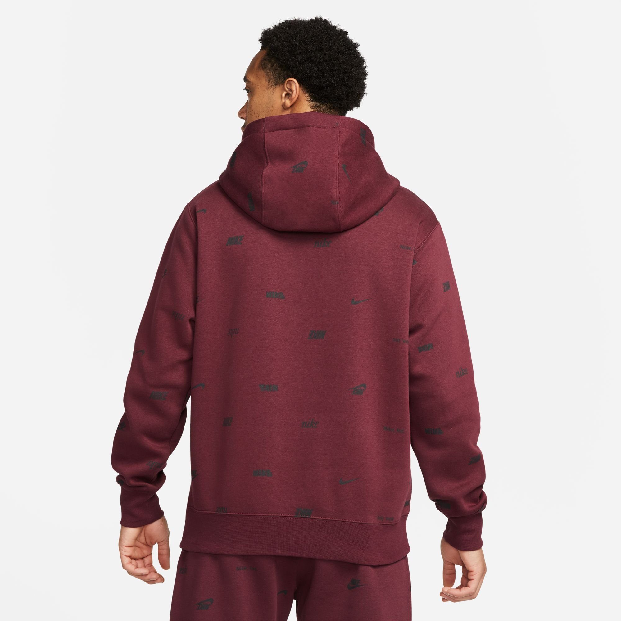 Nike Sportswear Hoodie CLUB FLEECE+ MEN'S ALLOVER PRINT PULLOVER HOODIE