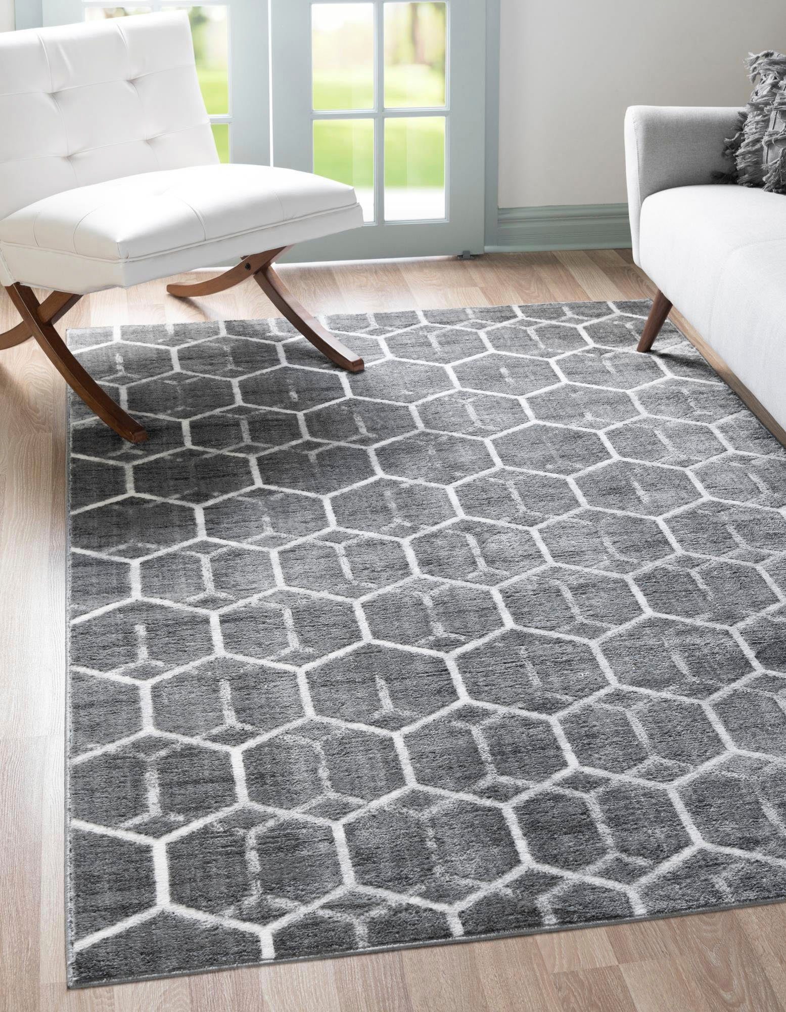 Myflair Möbel & Accessoires Vloerkleed Titan Trellis, MAGAZIJNOPRUIMING! Korte pool, geweven, modern geometrisch dessin