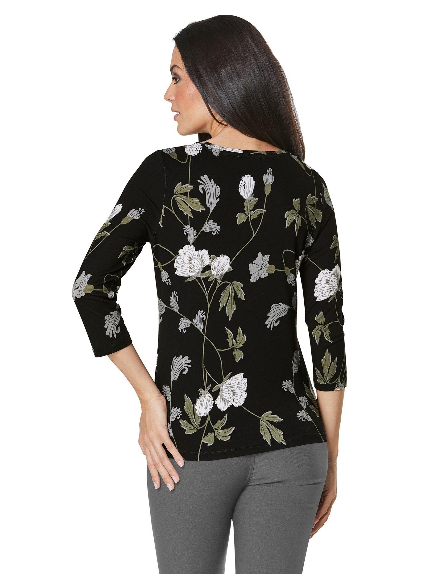 CREATION L PREMIUM Shirt met print Viscose-zijden shirt (1-delig)