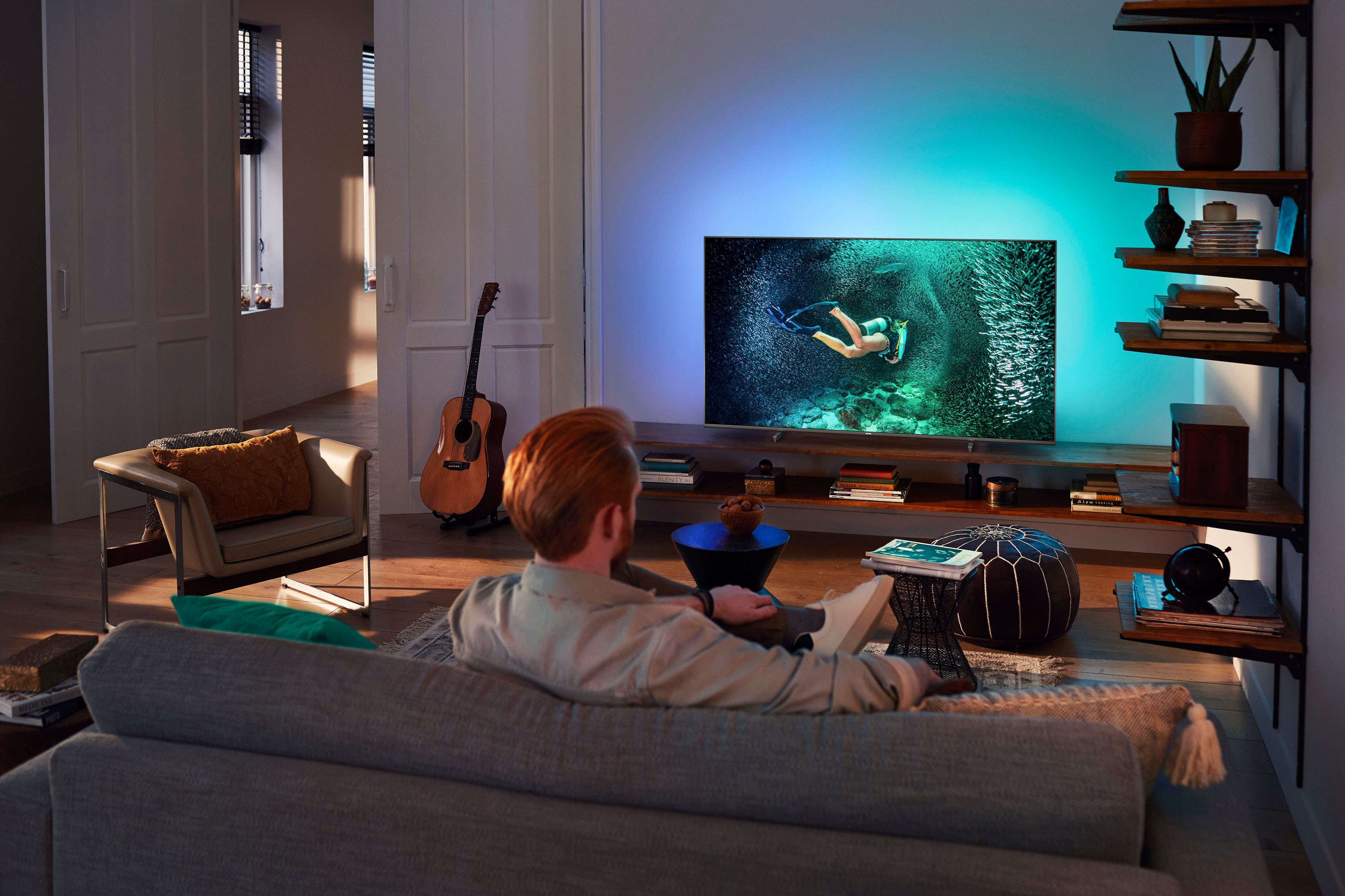Philips Led-TV 65PUS7906/12, 164 cm / 65", 4K Ultra HD, Android TV - Smart TV, ambilight langs 3 randen