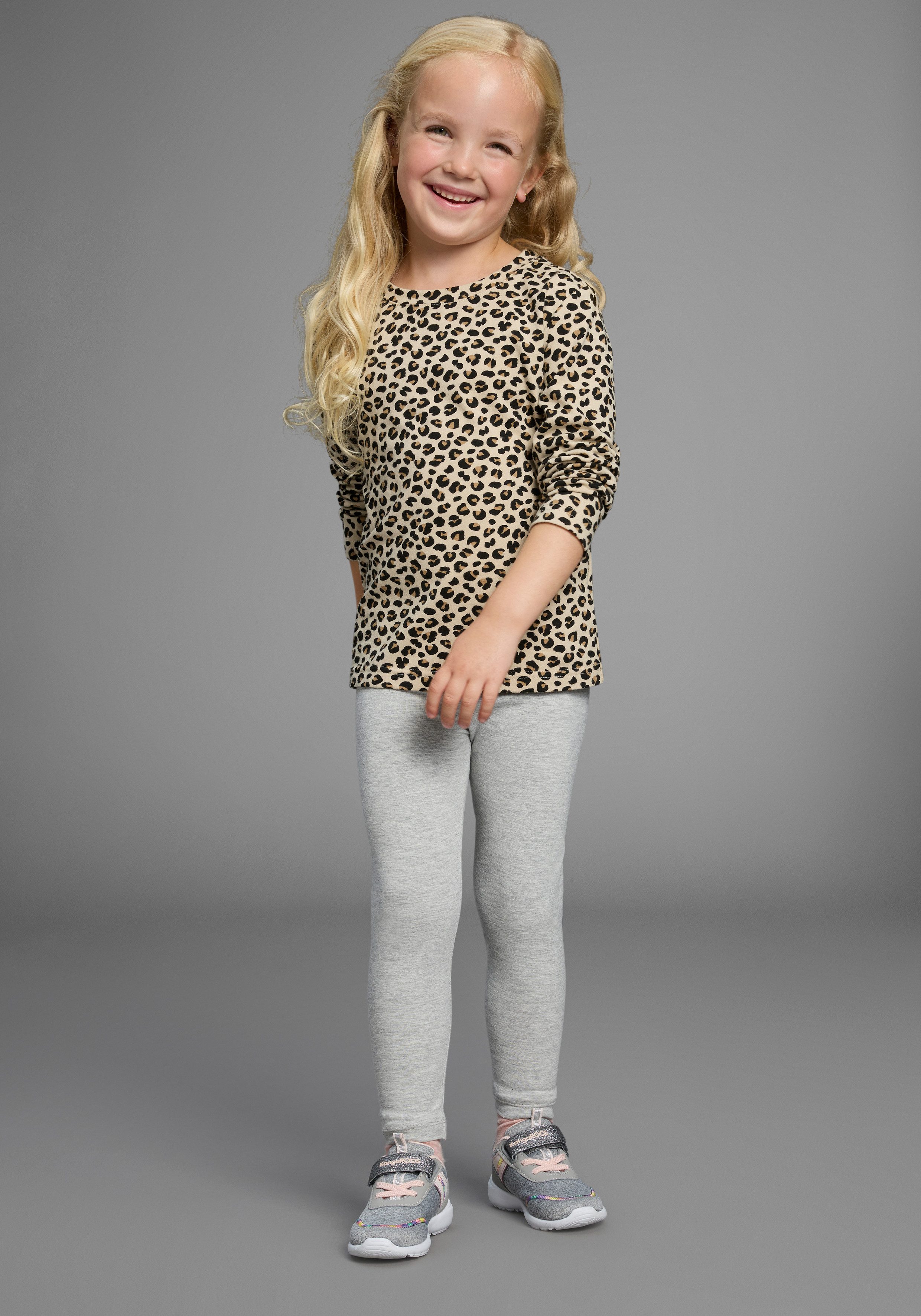 KIDSWORLD Shirt met lange mouwen Shirt in leo-look