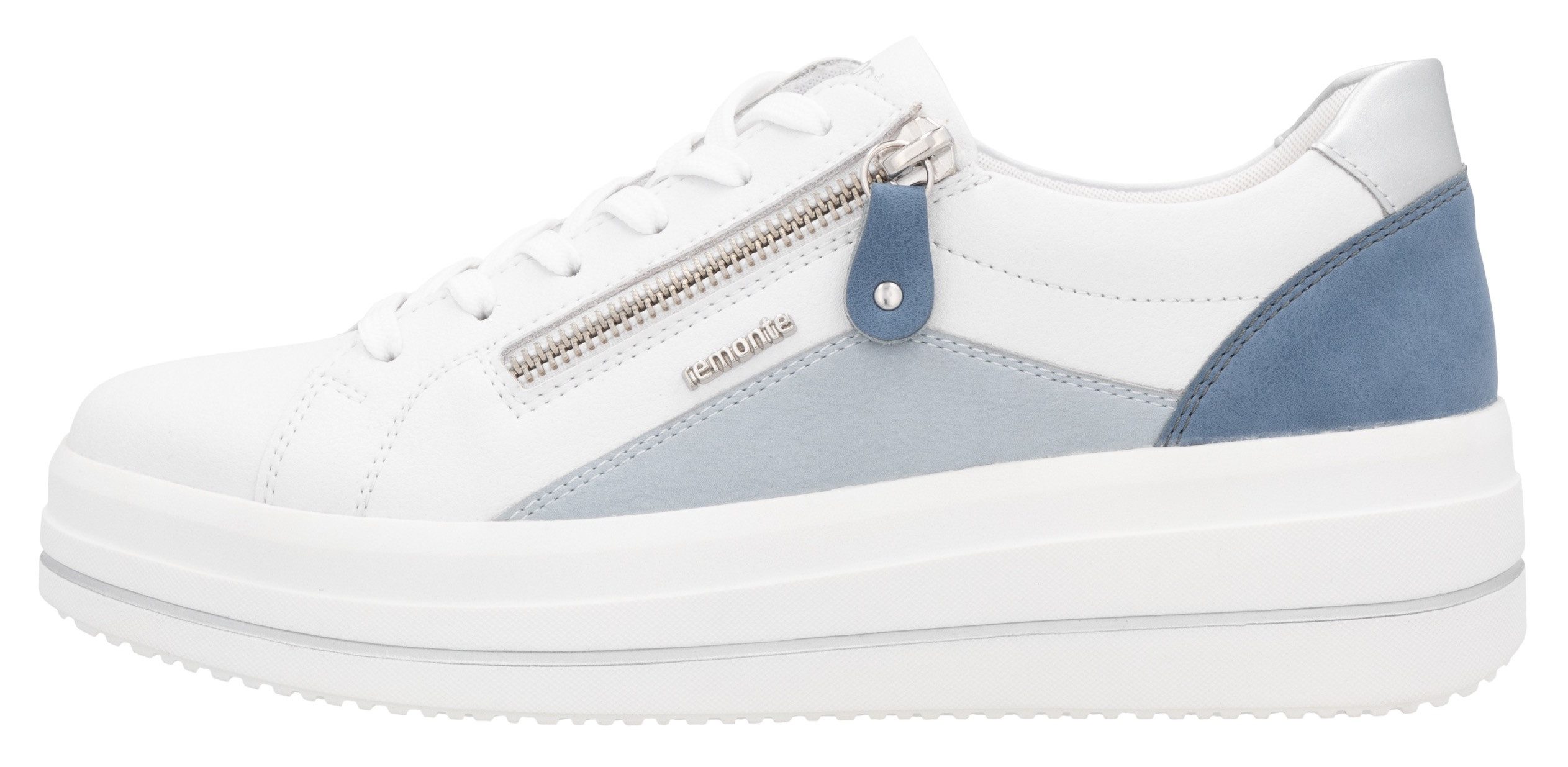 Remonte Plateausneakers ELLE-Collection , vrijetijdsschoen, lage schoen, veterschoen met zachte inlegzool