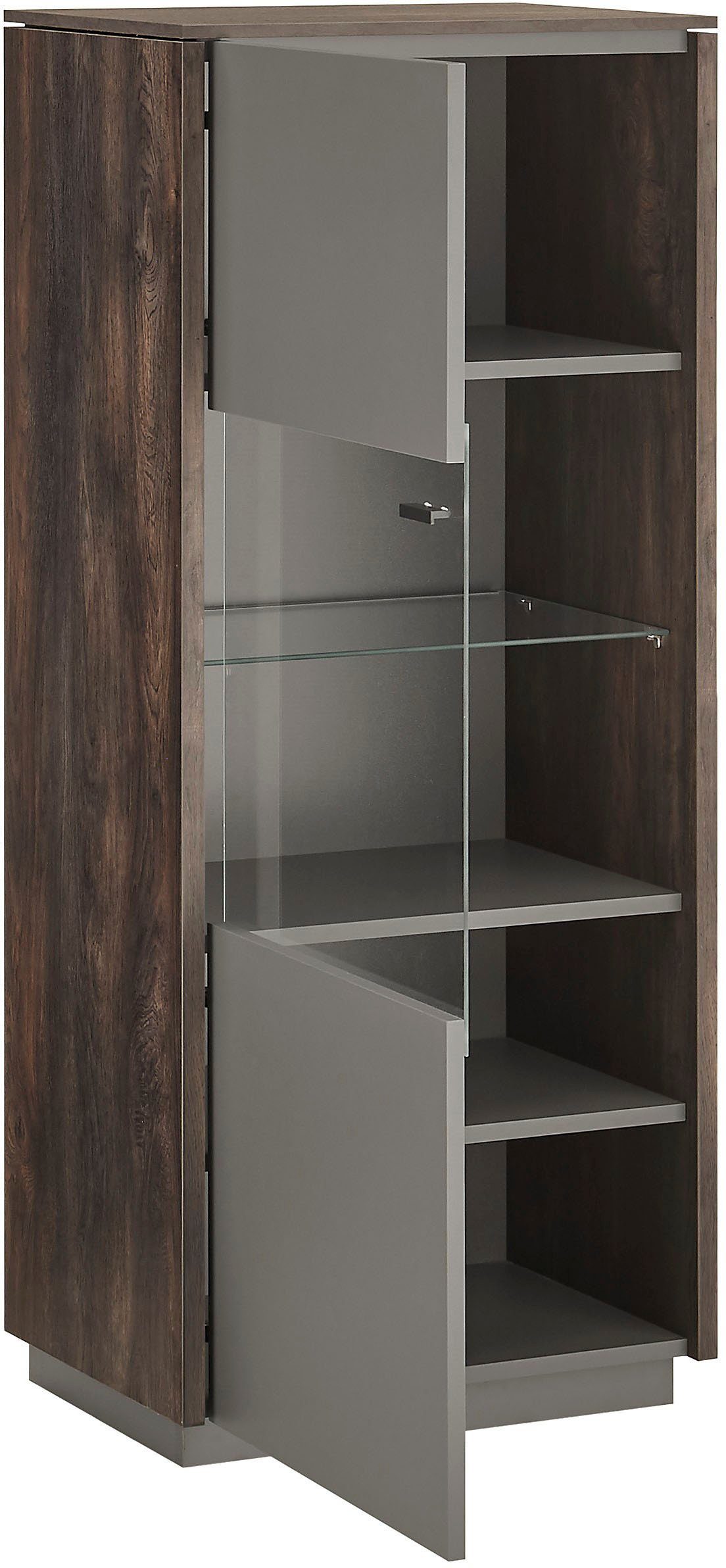 INOSIGN Vitrinekast Largo Soft-closefunctie, hoogte ca. 130 cm